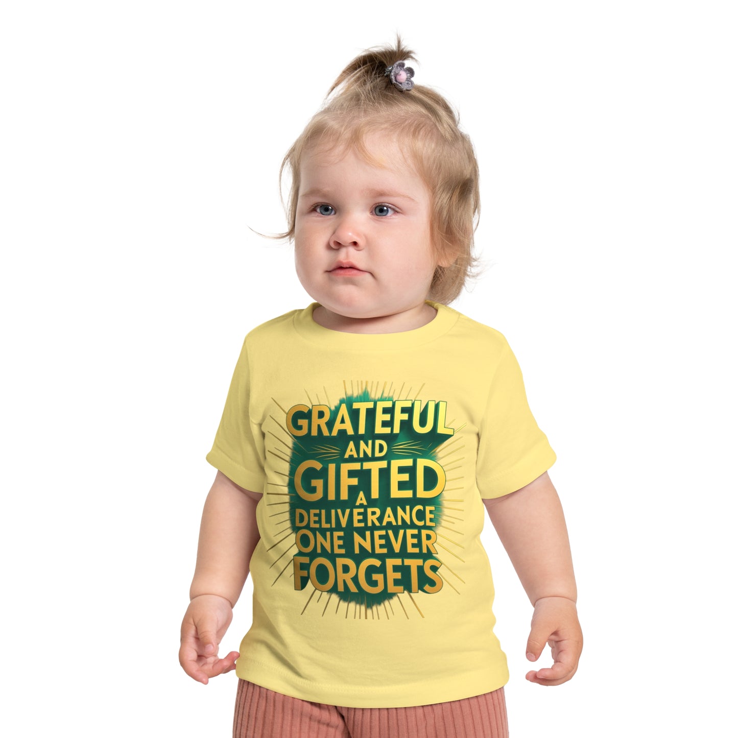 Grateful and Gifted Baby T-Shirt - Celebrate Milestones