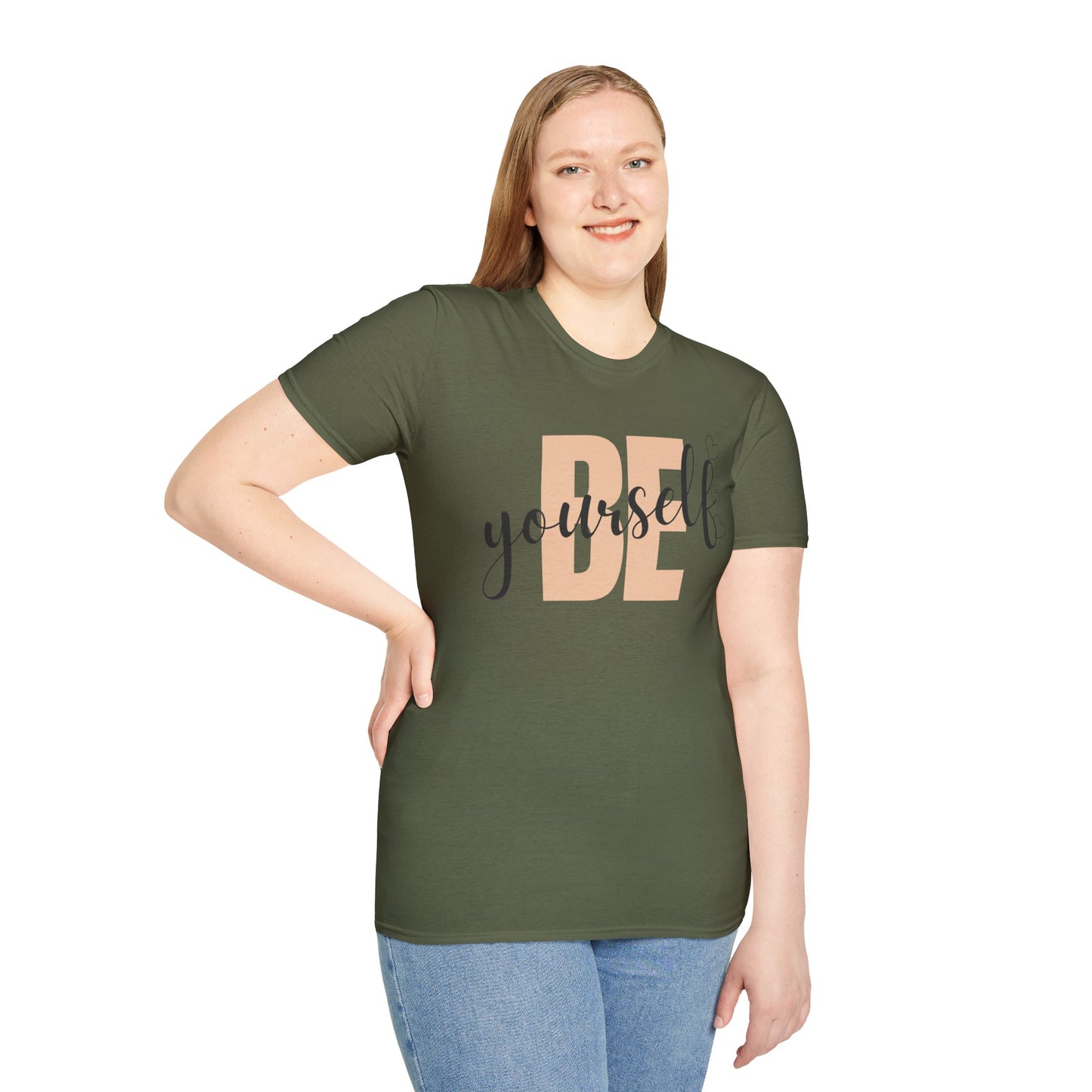 Unisex Softstyle T-Shirt with 'Be Yourself' Design - Affirmation Tee for Casual Wear, Gift for Self-Love, Everyday Comfort, [...]