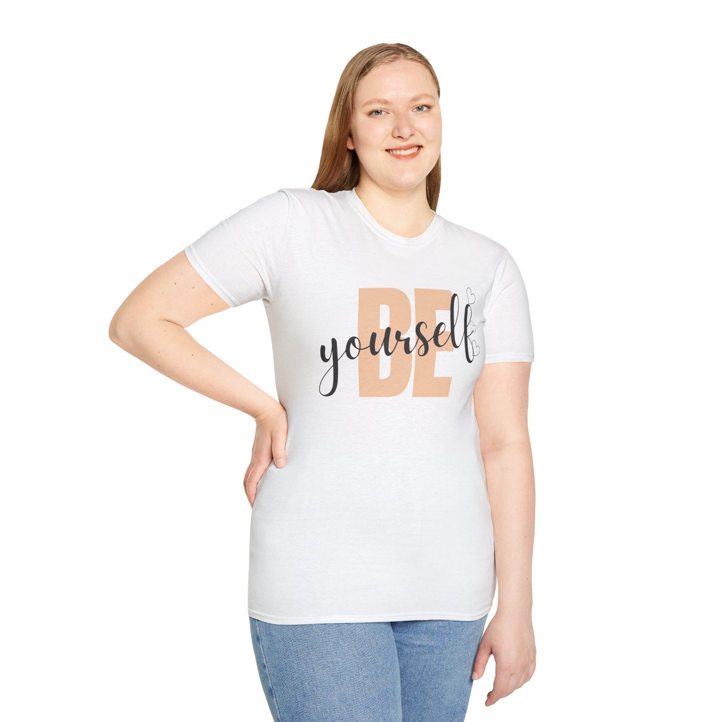 Unisex Softstyle T-Shirt with 'Be Yourself' Design - Affirmation Tee for Casual Wear, Gift for Self-Love, Everyday Comfort, [...]