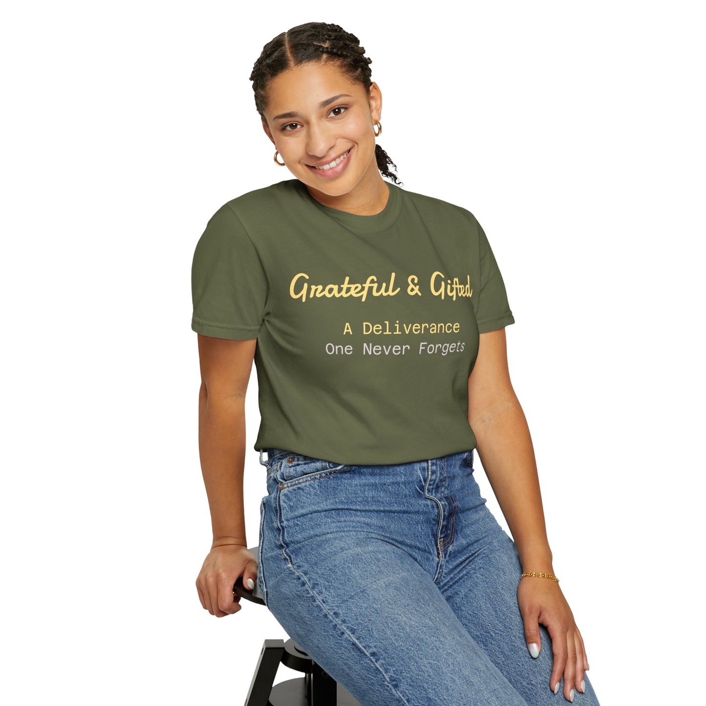 Grateful & Gifted T-Shirt | Perfect for Gratitude Celebrations, Thoughtful Gifts, Everyday Casual Wear, & Unisex Style