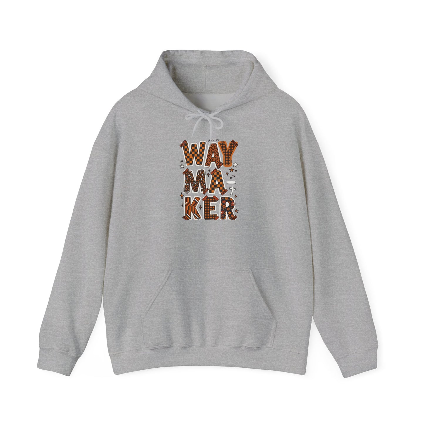Waymaker Hoodie | Christian faith sweatshirt, mixed-font scripture design