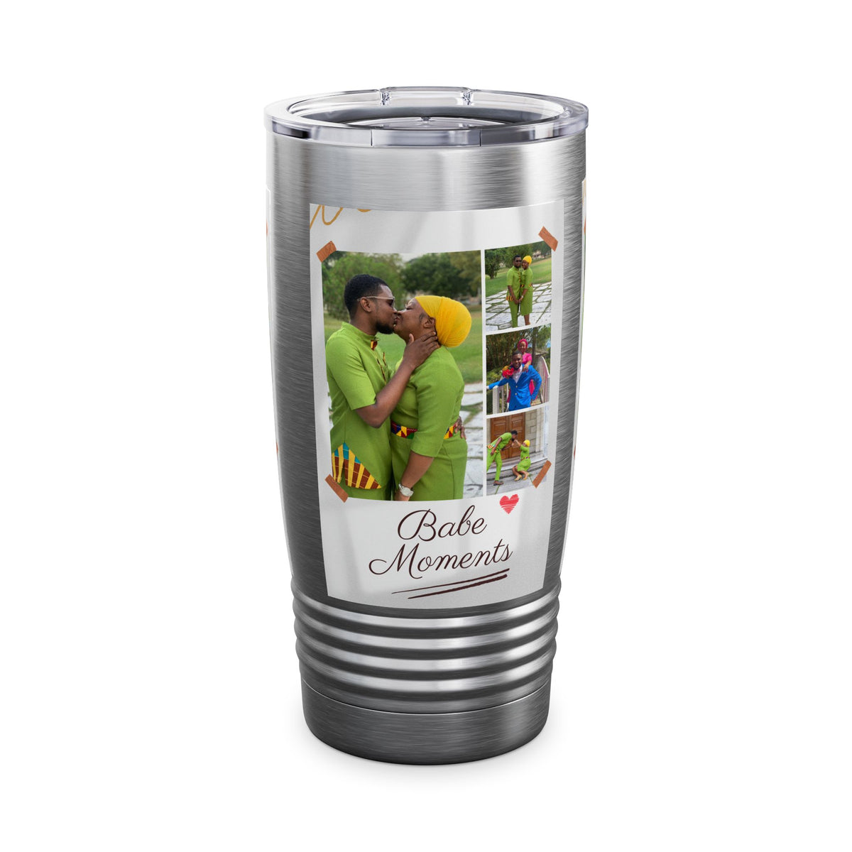 Personalized Family Photo Tumbler - 20oz Insulated Travel Mug