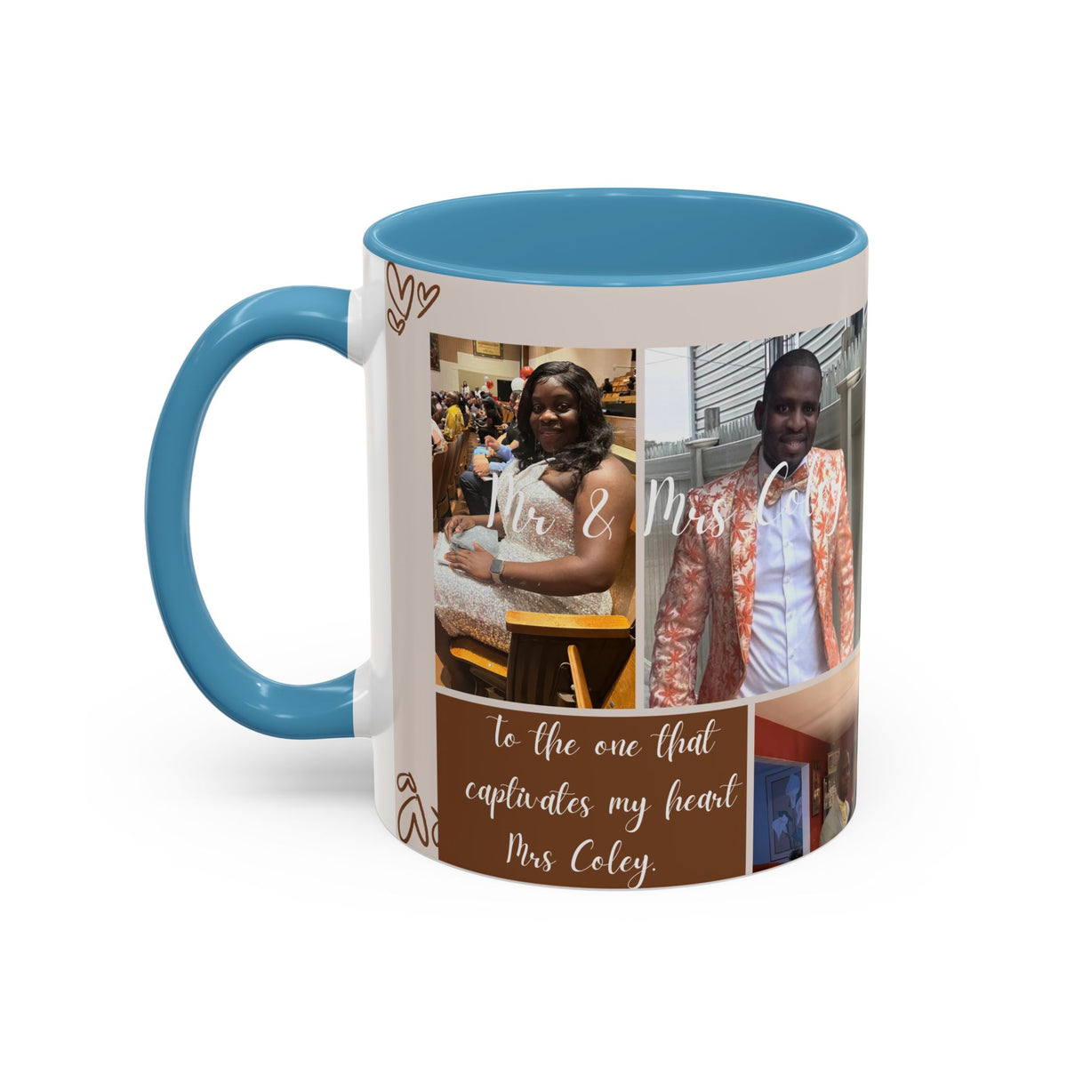Personalized Photo Collage Coffee Mug – “To the One That Captures My Heart”
