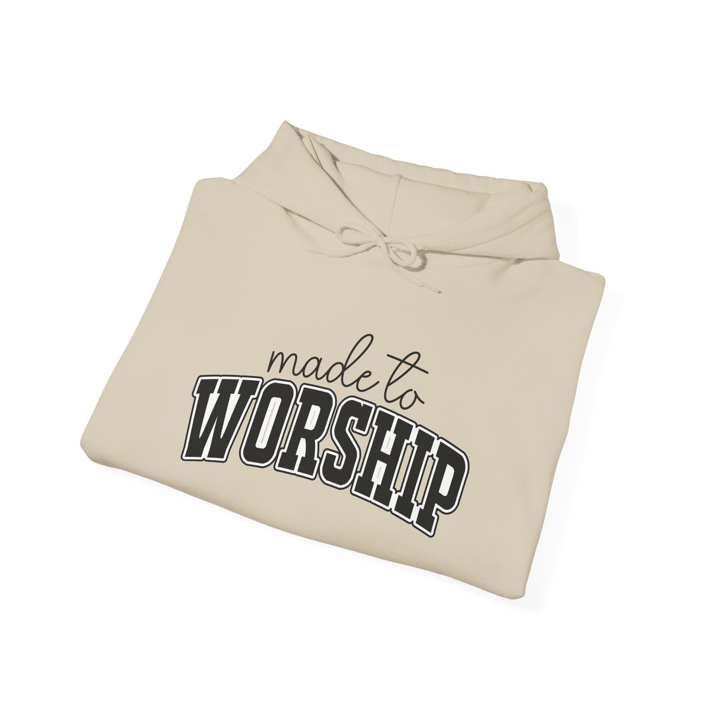 Christian Graphic Hoodie - 'Made to Worship' Pullover