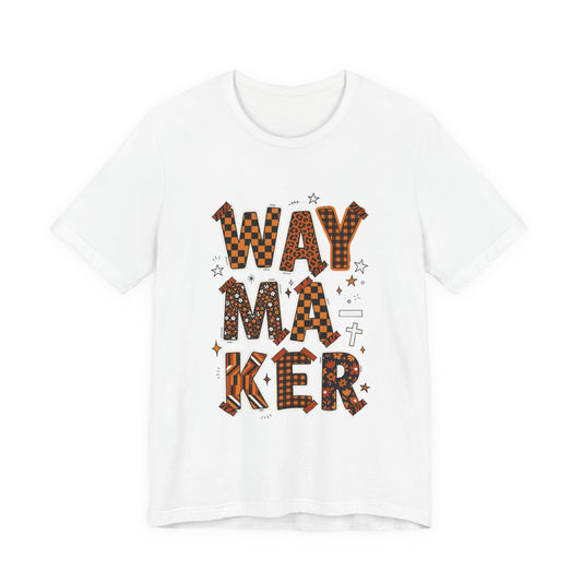 Waymaker Tee | Christian faith shirt, playful mixed-font scripture style