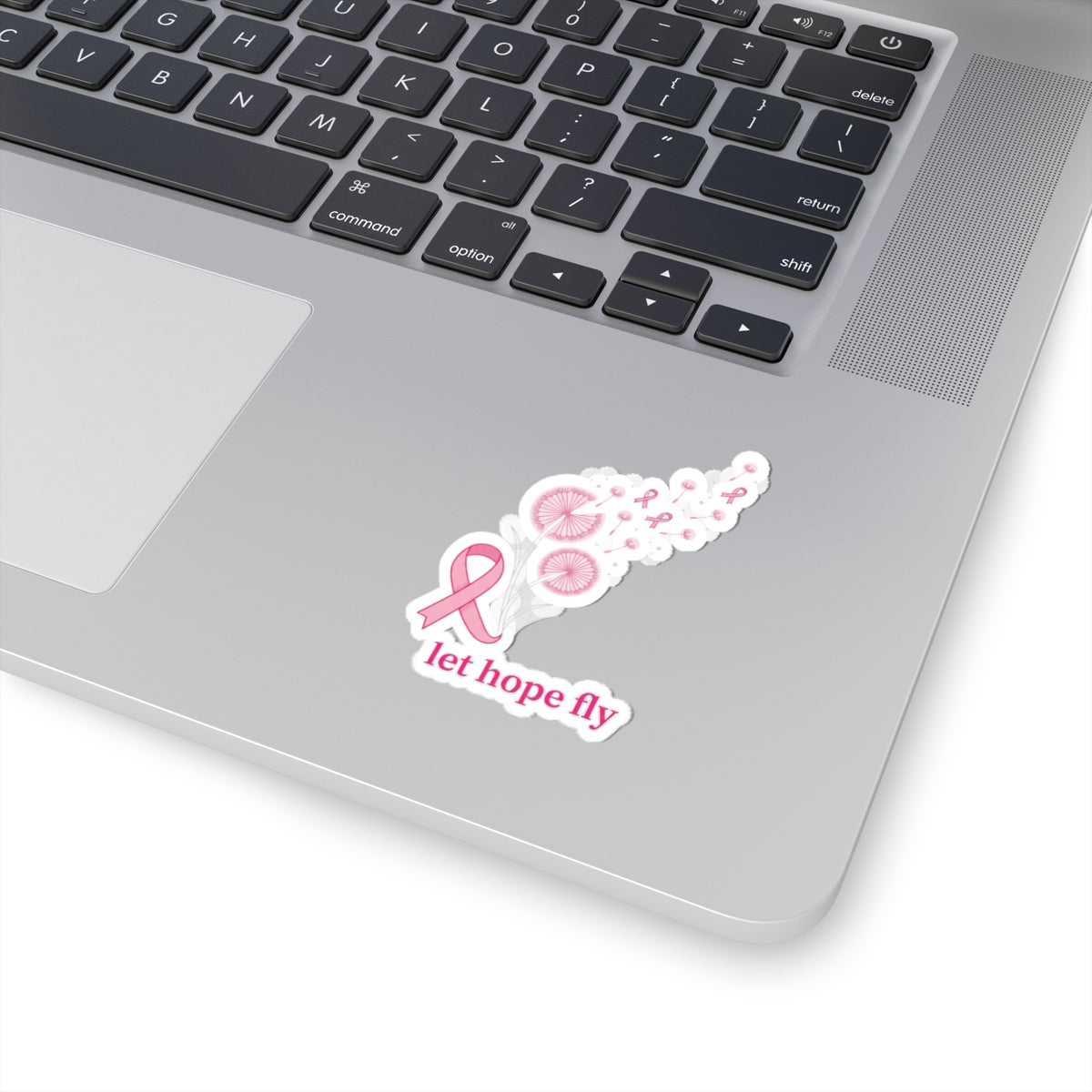 Let Hope Fly ribbon sticker | Breast Cancer Awareness, Pink Support