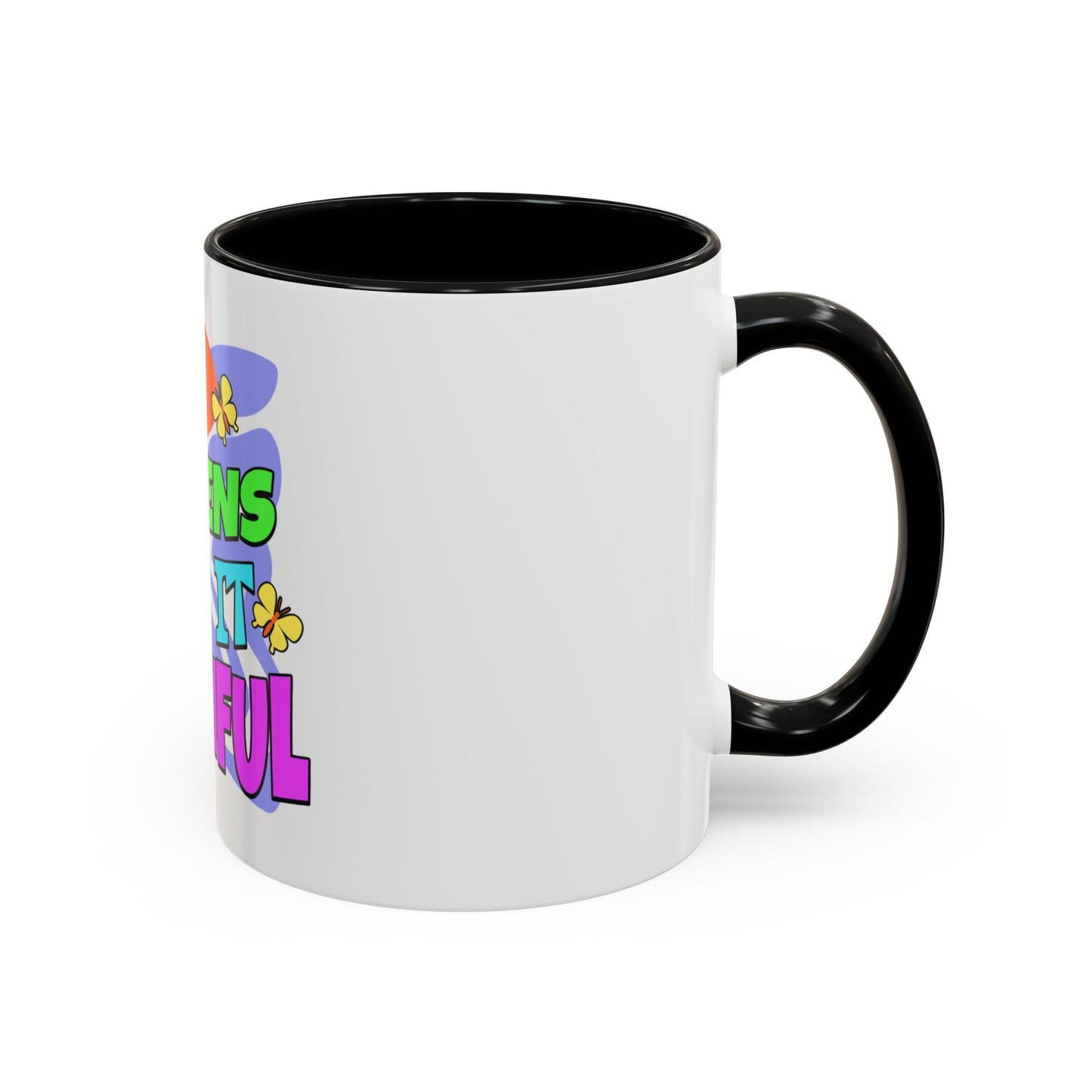 Vibrant Life Happens Coffee Mug - 11oz & 15oz - Motivational & Colorful Design