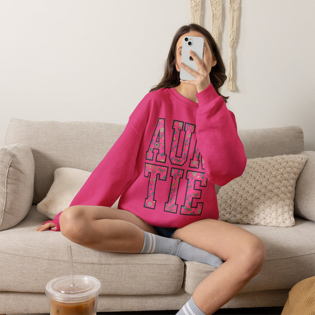 AUNTIE varsity letters sweatshirt | Auntie family pride