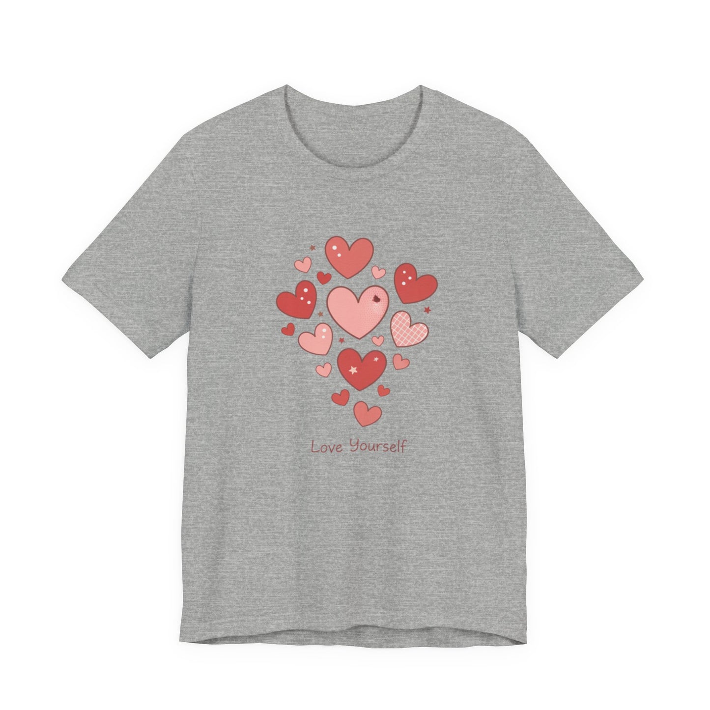 Tiny Heart Cluster Tee | heart pattern shirt, tiny heart design