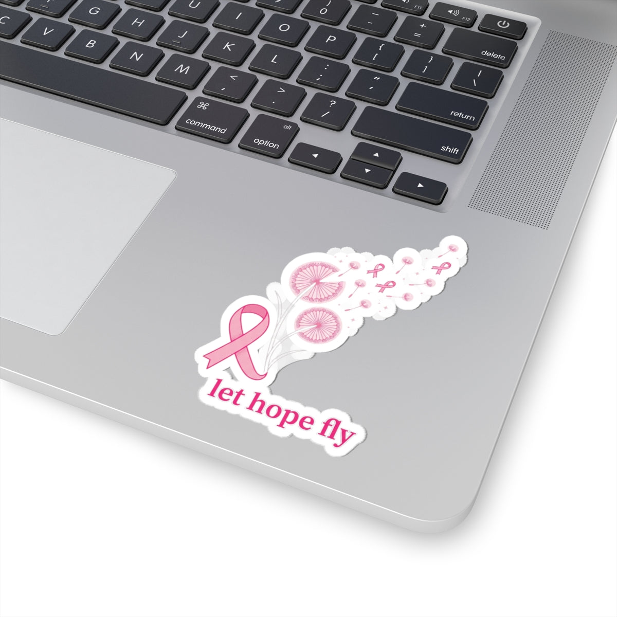 Let Hope Fly ribbon sticker | Breast Cancer Awareness, Pink Support