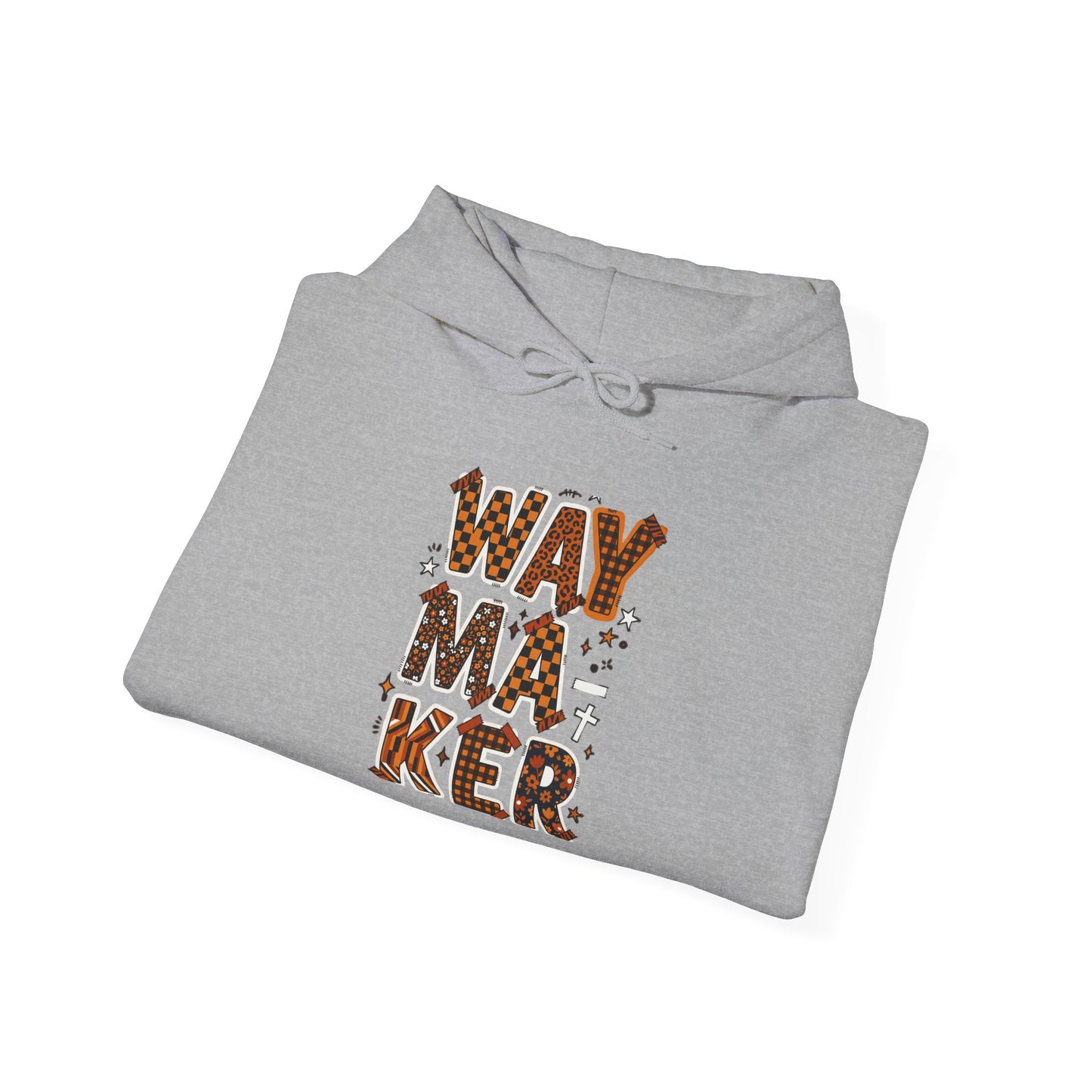Waymaker Hoodie | Christian faith sweatshirt, mixed-font scripture design
