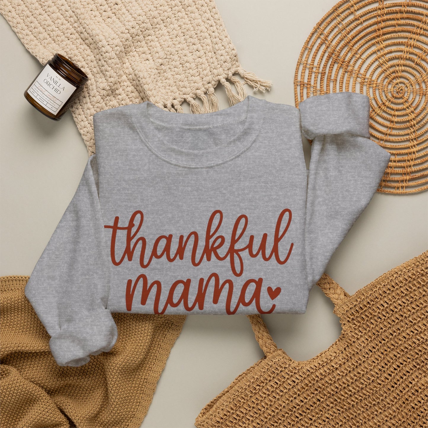 Thankful Mama sweatshirt | Thanksgiving fall pumpkin crewneck