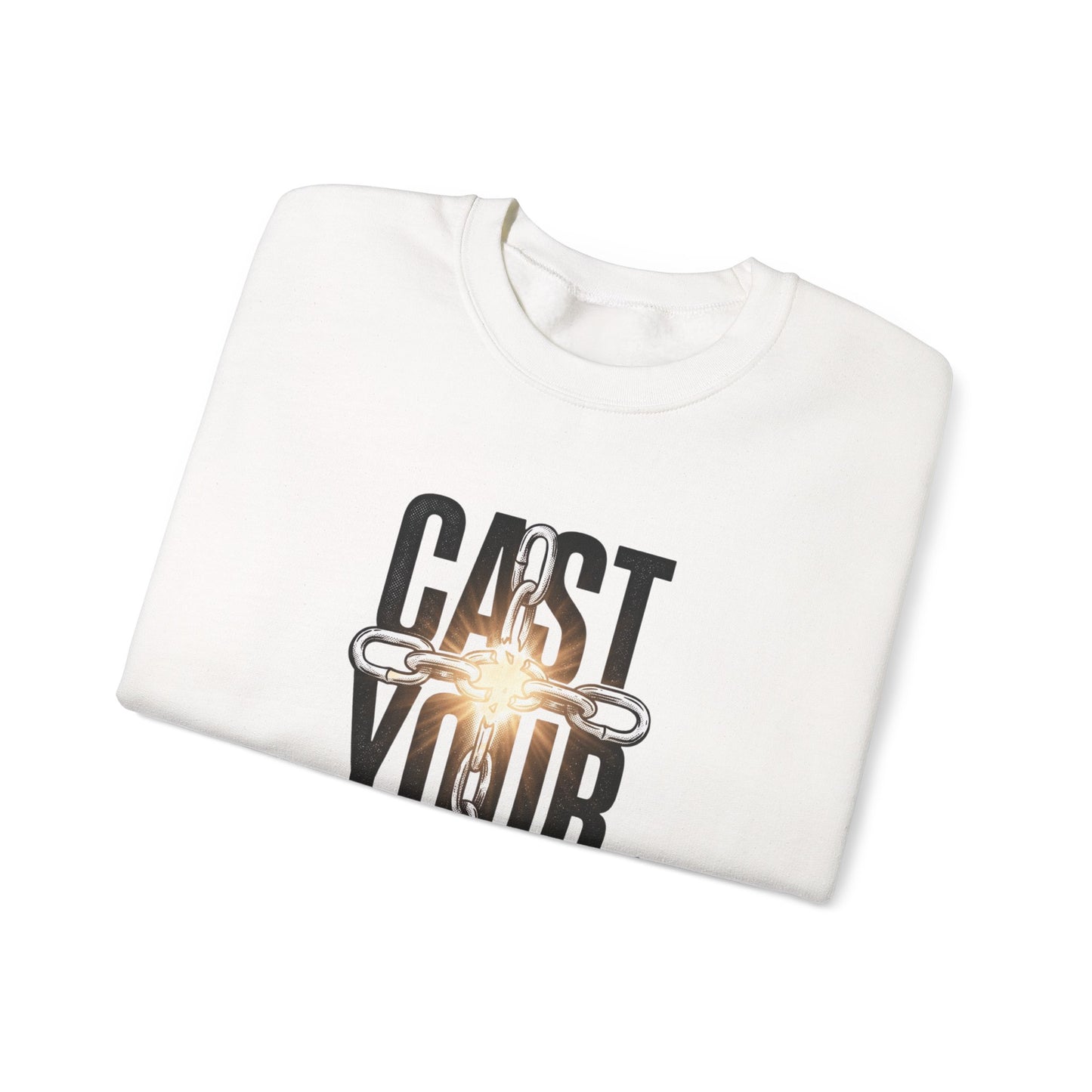 Cast Your Cares Sweatshirt | Christian Streetwear, Scripture Graphic