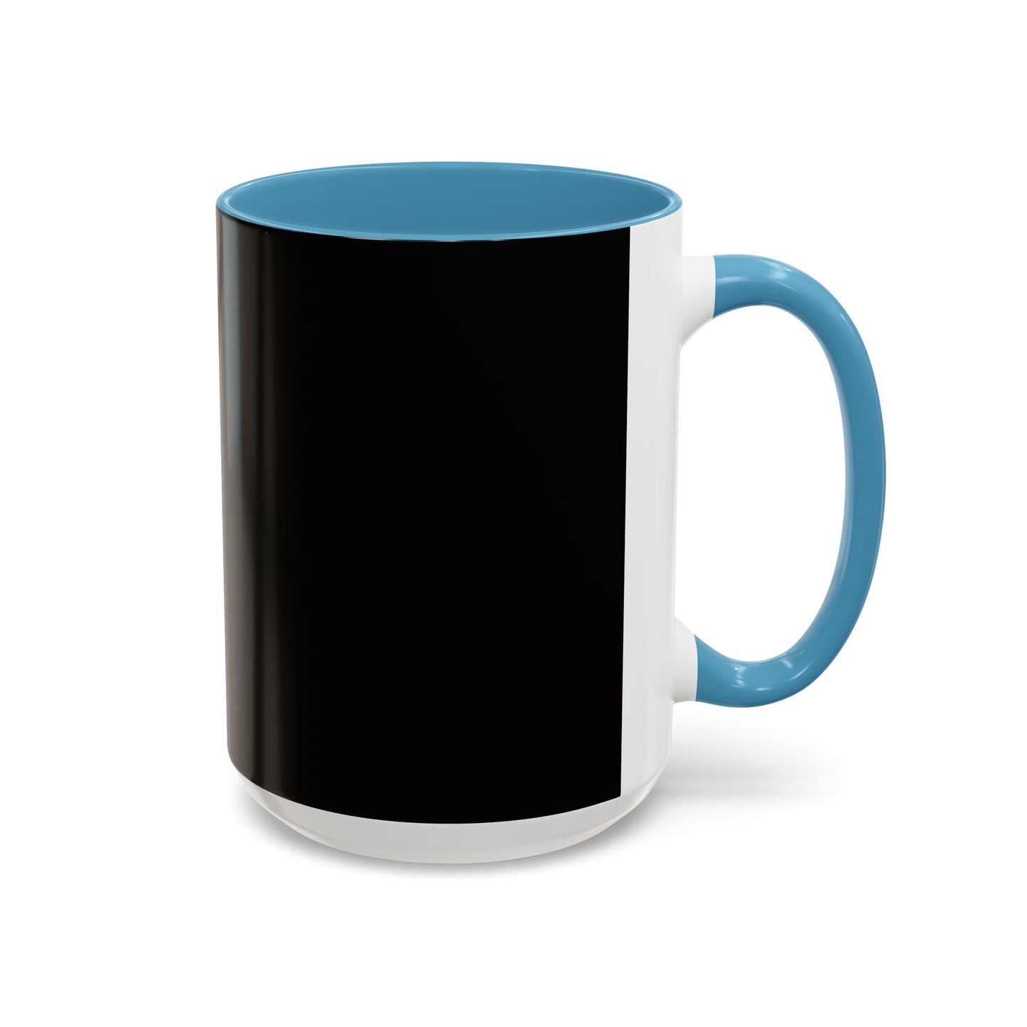 Black Accent Coffee Mug — "Abafamilystore: Faith • Family • Purpose" Gold Logo