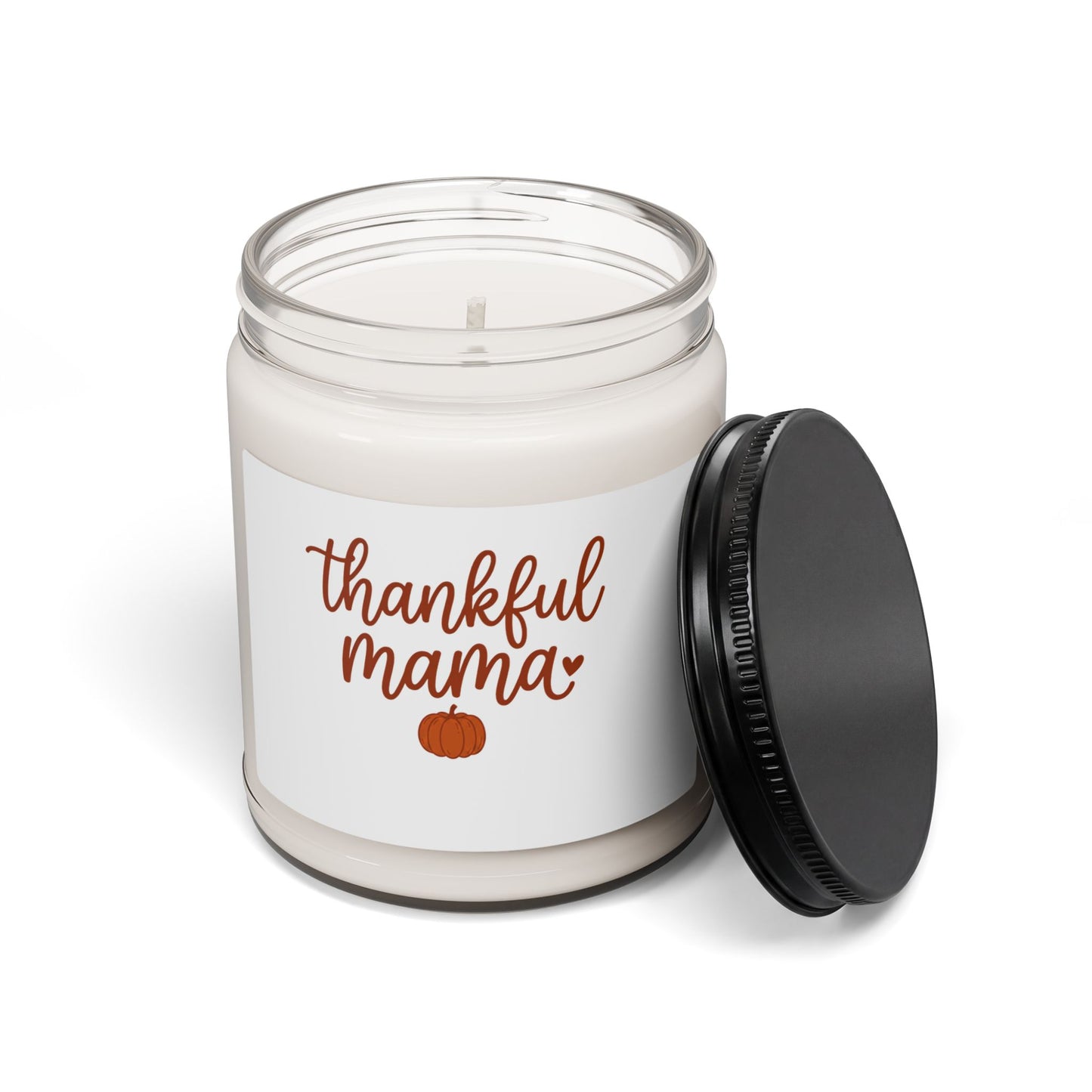 Thankful Mama Pumpkin Candle, Thanksgiving Soy Candle | Fall Harvest