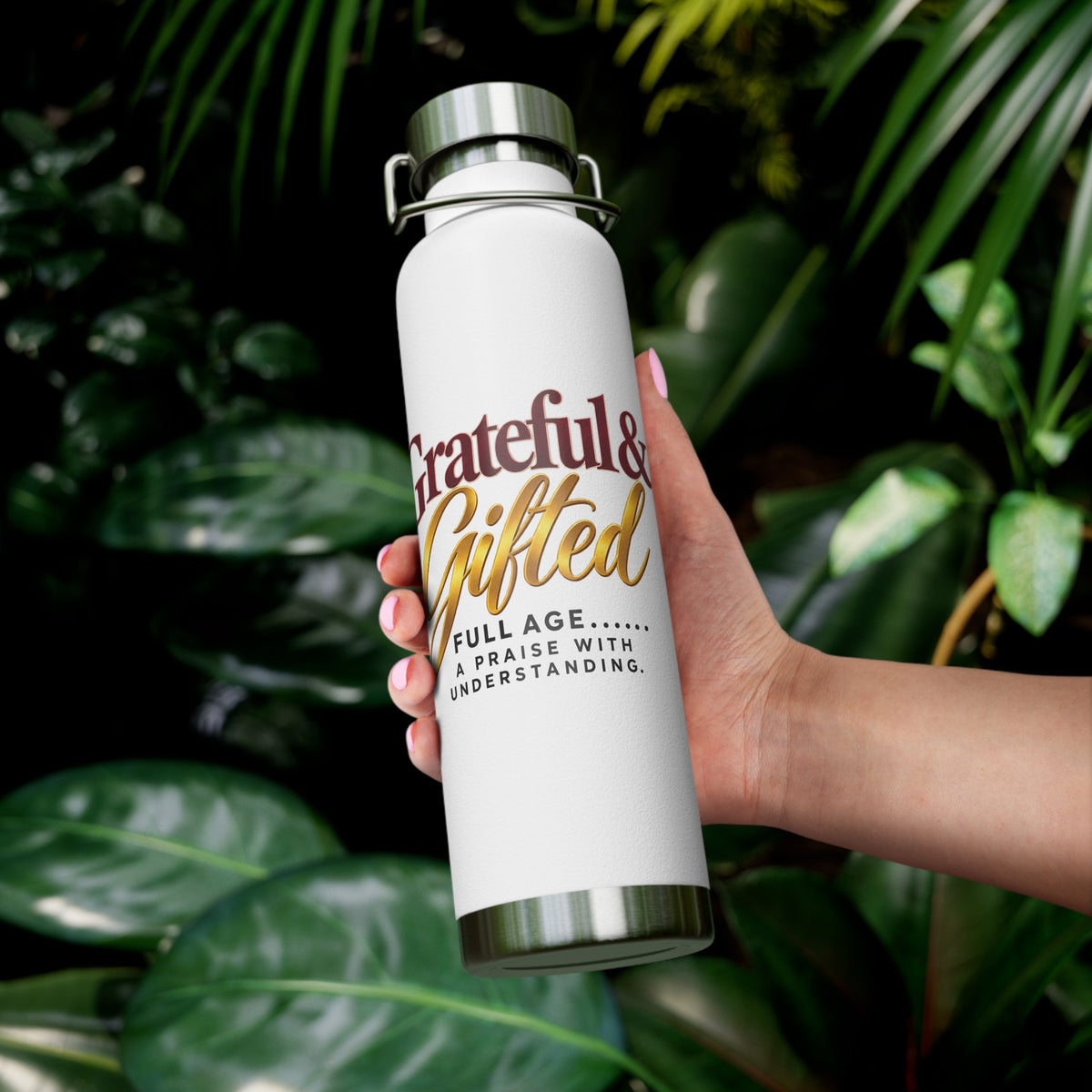Grateful & Gifted 22oz Vacuum Water Bottle