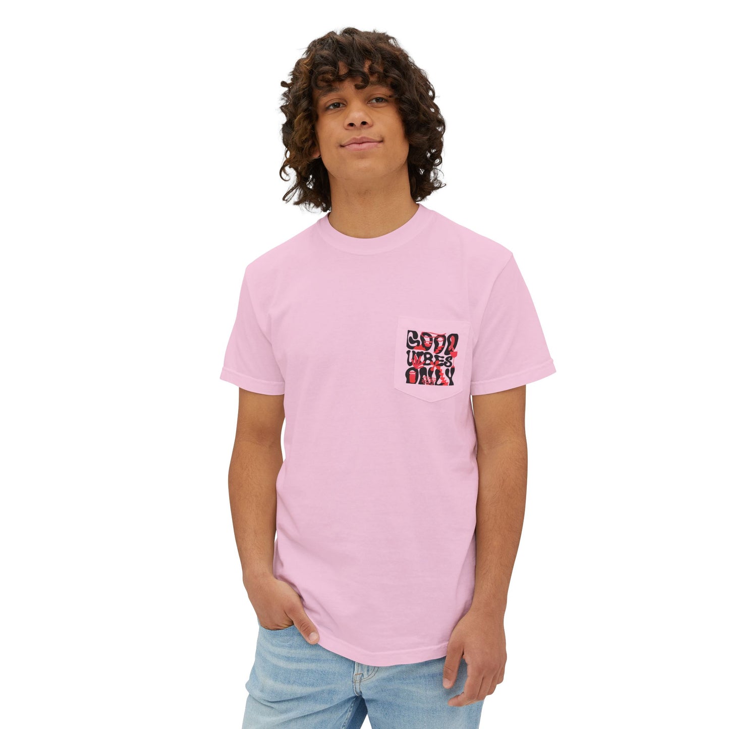Good Vibes Pocket T-Shirt - Positive Vibes Apparel | ABAFAMILYSTORE