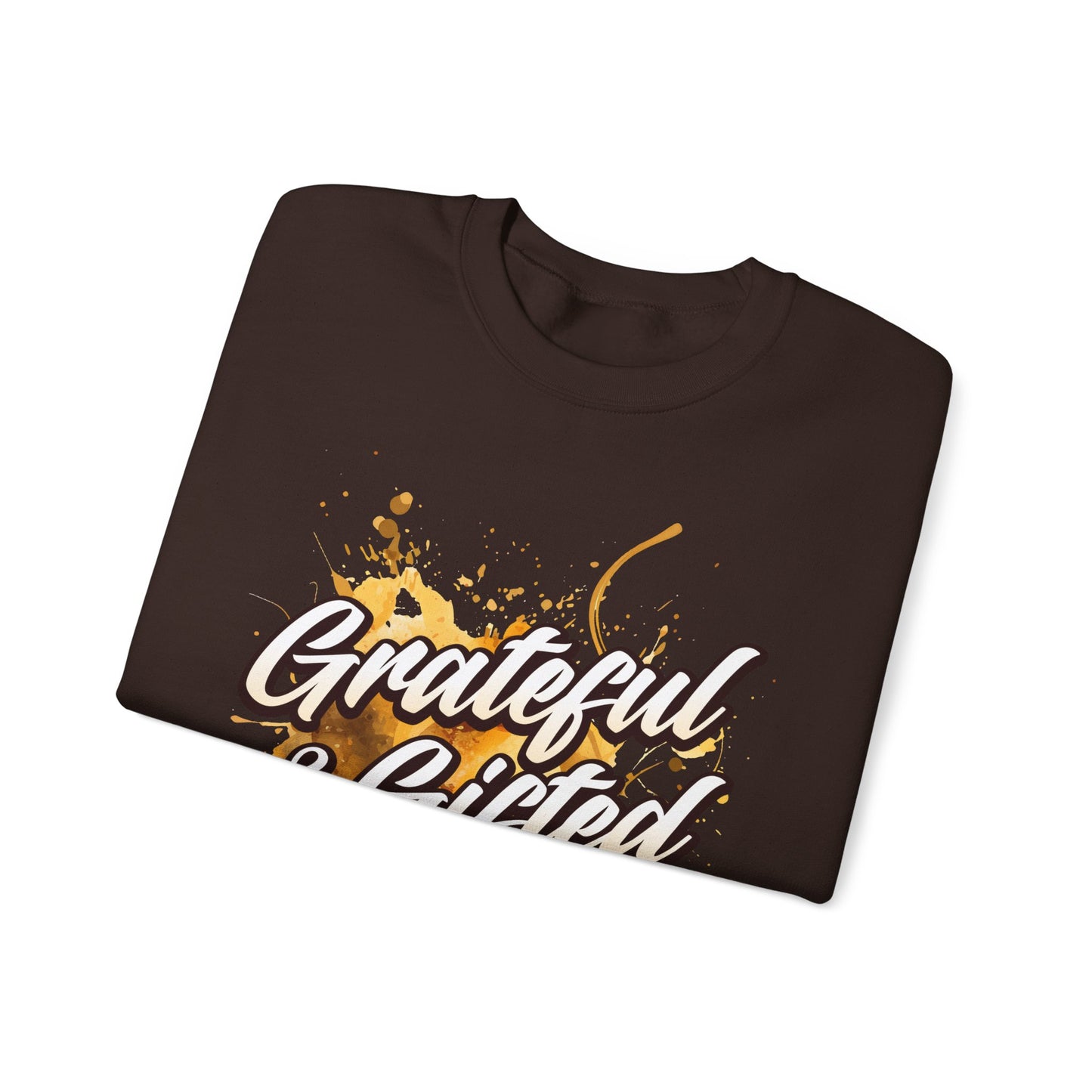 Grateful & Gifted Crewneck Sweatshirt — 'A Deliverance One Never Forgets' Inspirational Pullover