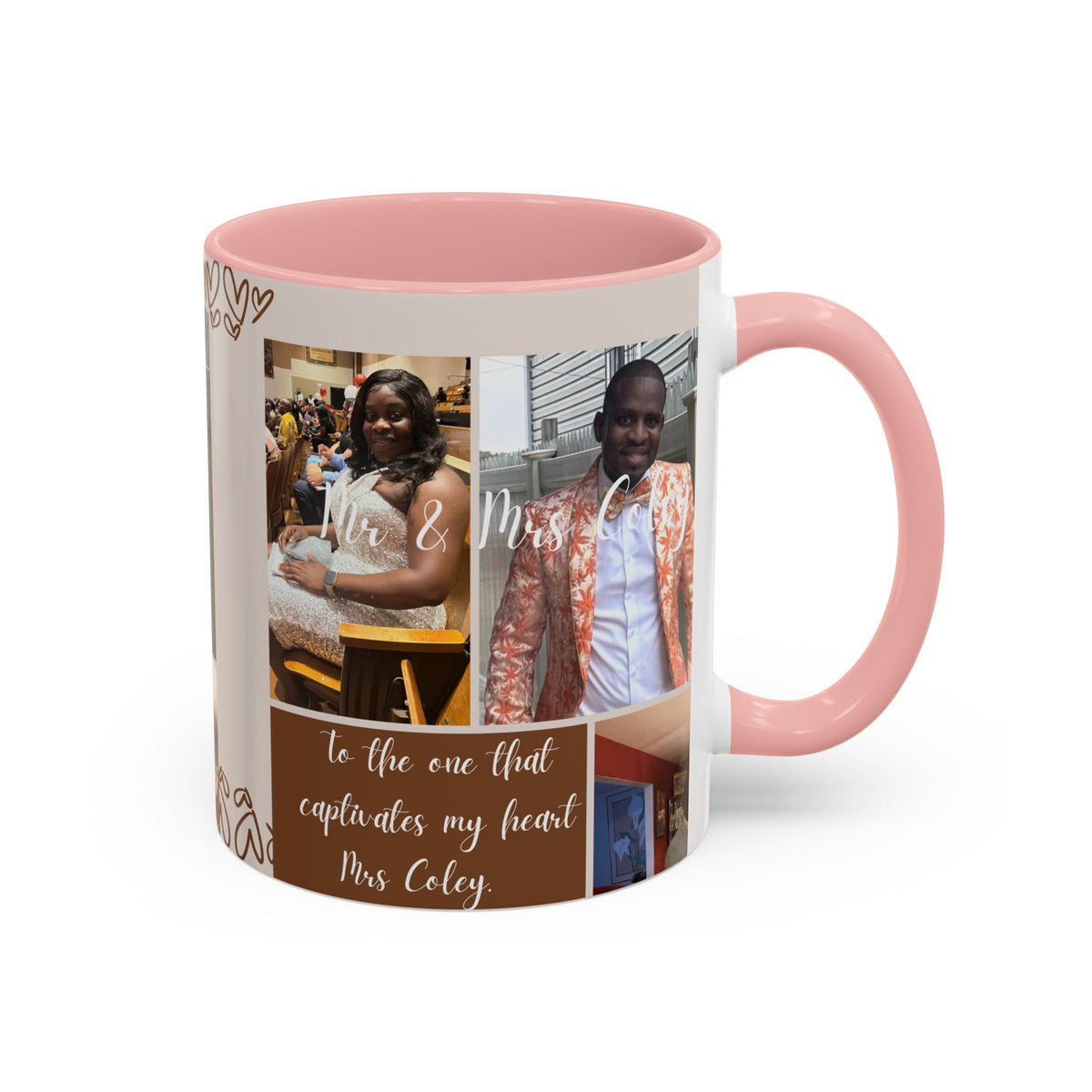 Personalized Photo Collage Coffee Mug – “To the One That Captures My Heart”