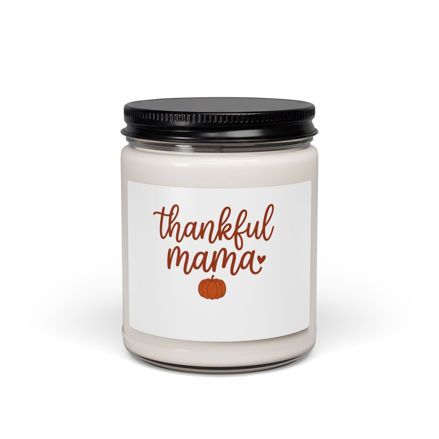 Thankful Mama Pumpkin Candle, Thanksgiving Soy Candle | Fall Harvest