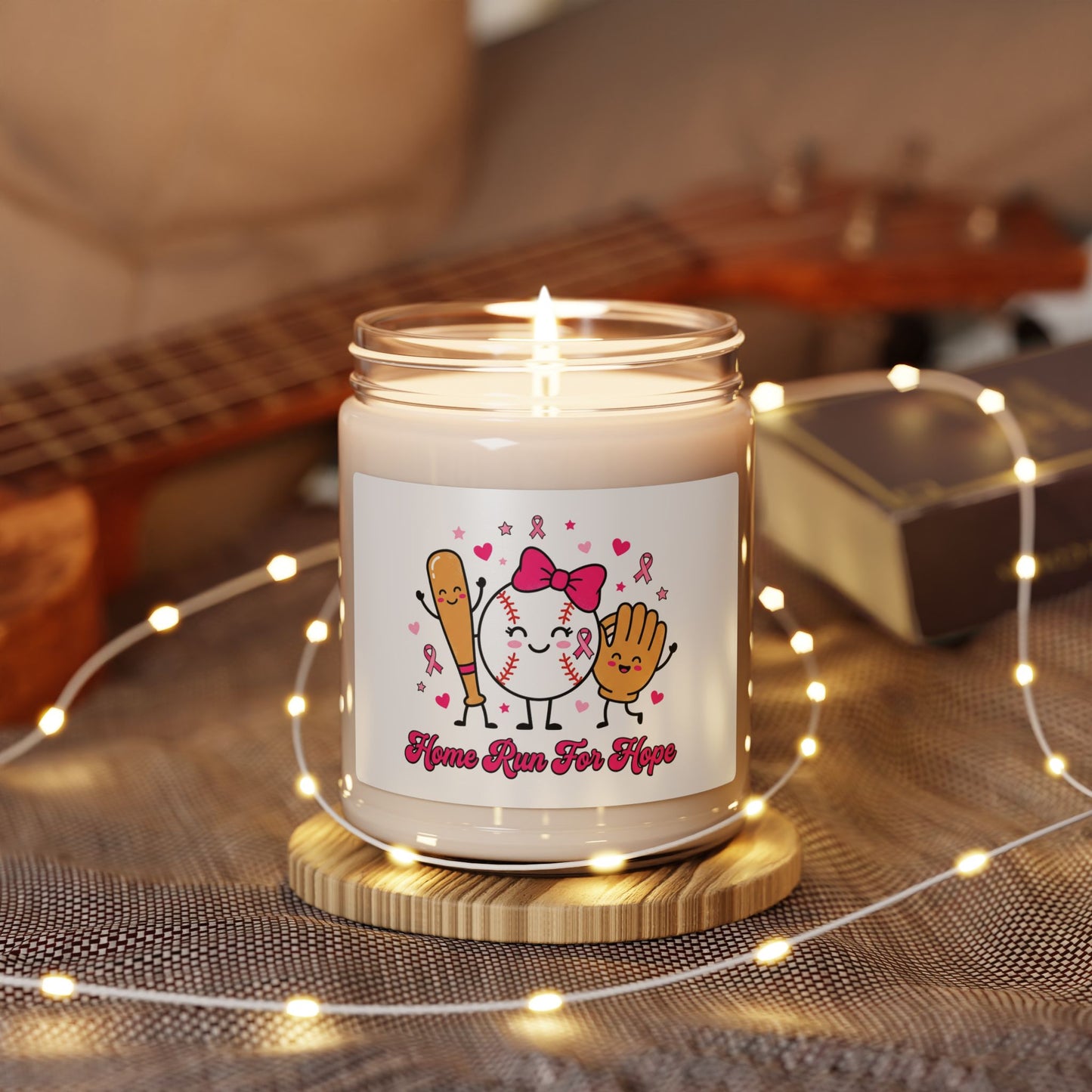 Breast Cancer Awareness Ribbon Candle | Pink Support Soy Candle