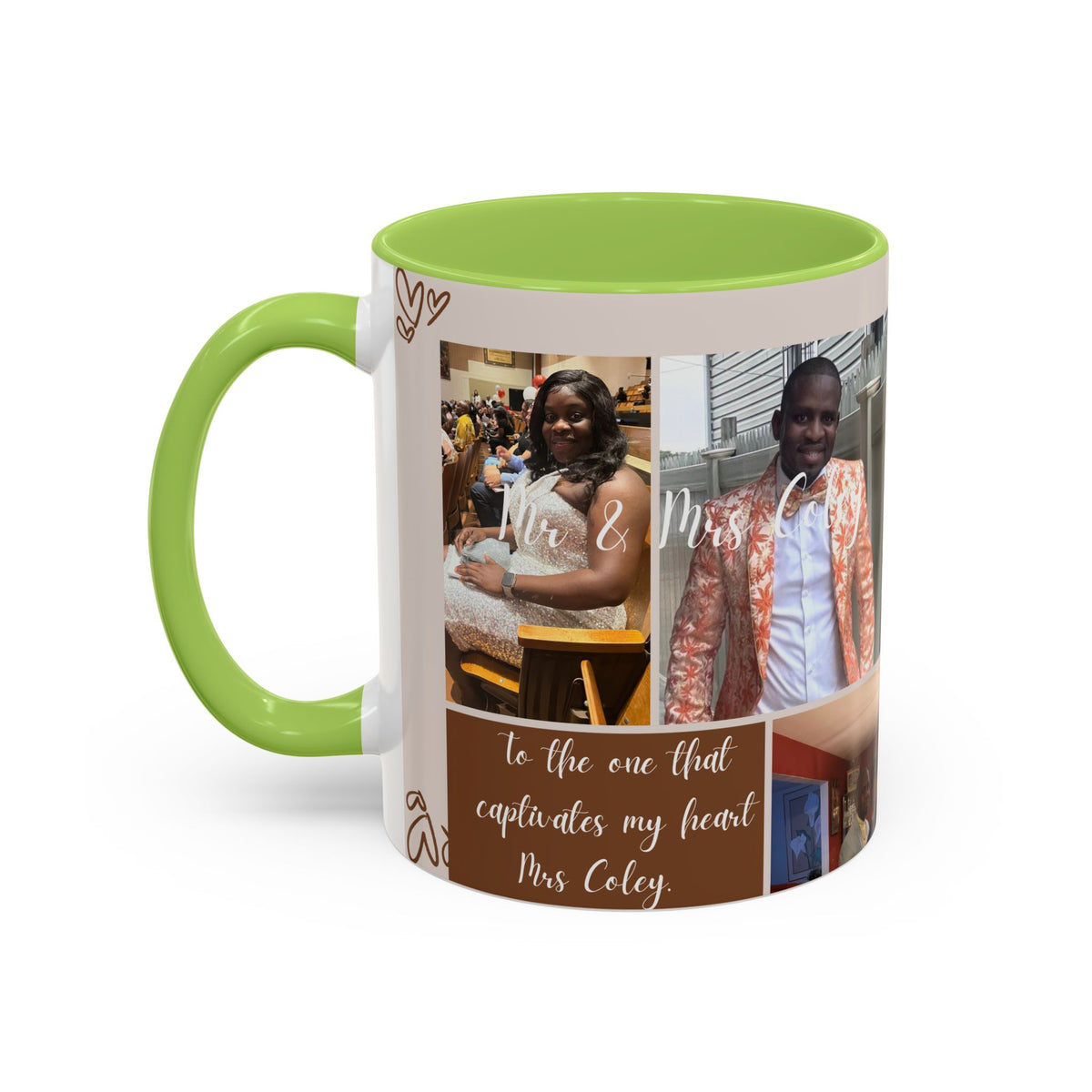 Personalized Photo Collage Coffee Mug – “To the One That Captures My Heart”