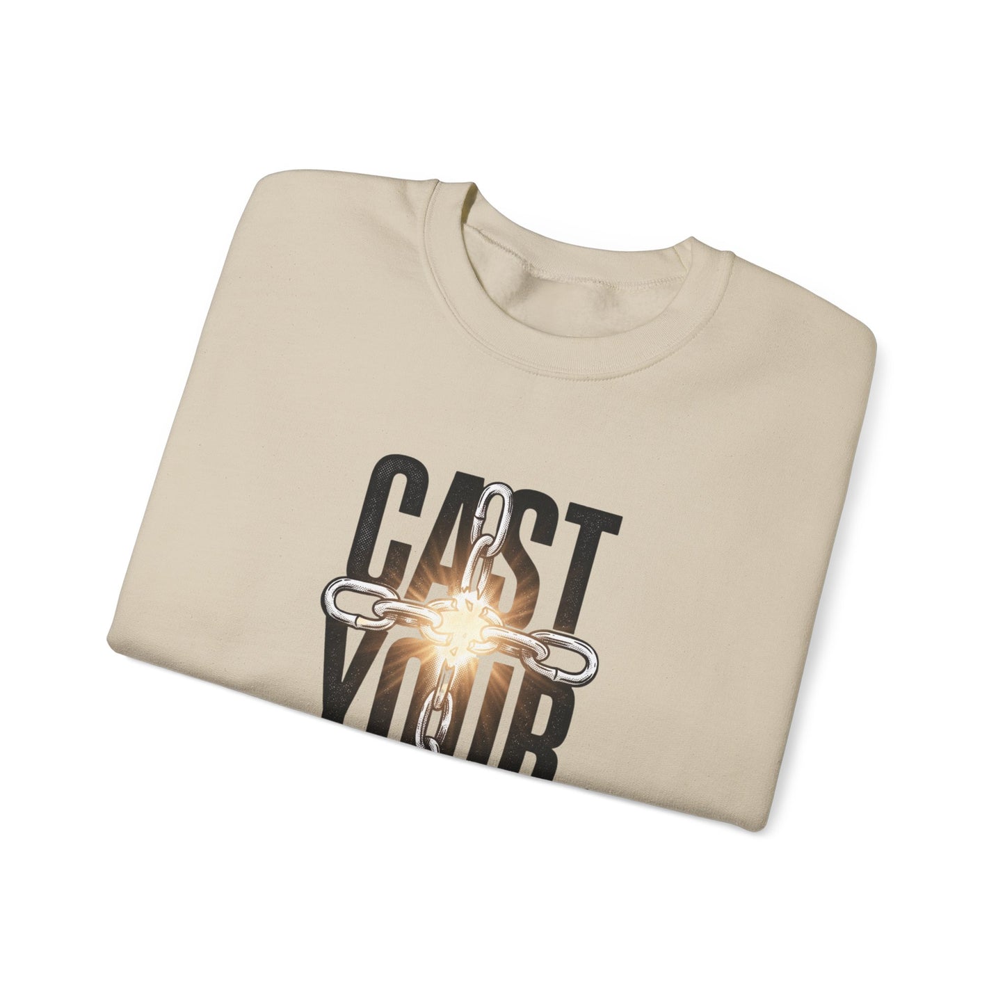 Cast Your Cares Sweatshirt | Christian Streetwear, Scripture Graphic
