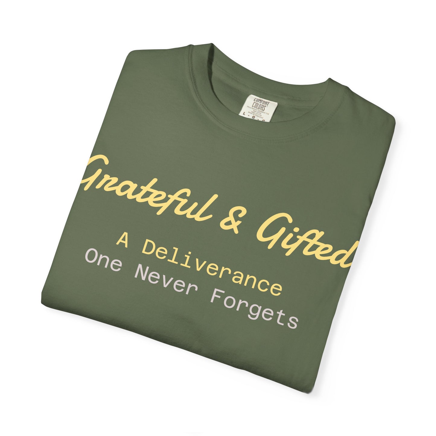 Grateful & Gifted T-Shirt | Perfect for Gratitude Celebrations, Thoughtful Gifts, Everyday Casual Wear, & Unisex Style