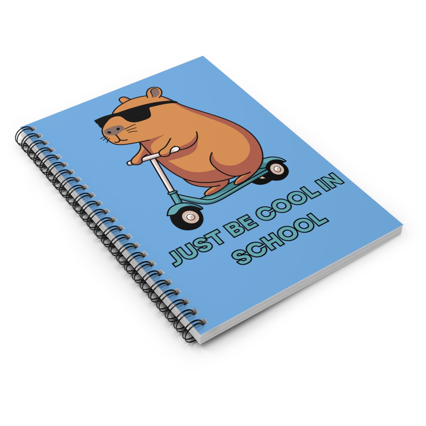 Cool Hamster Spiral Notebook - Just Be Cool in School, Cute School Supplies, Back to School, Funny Gifts for Students, Hamster Lover's [...]