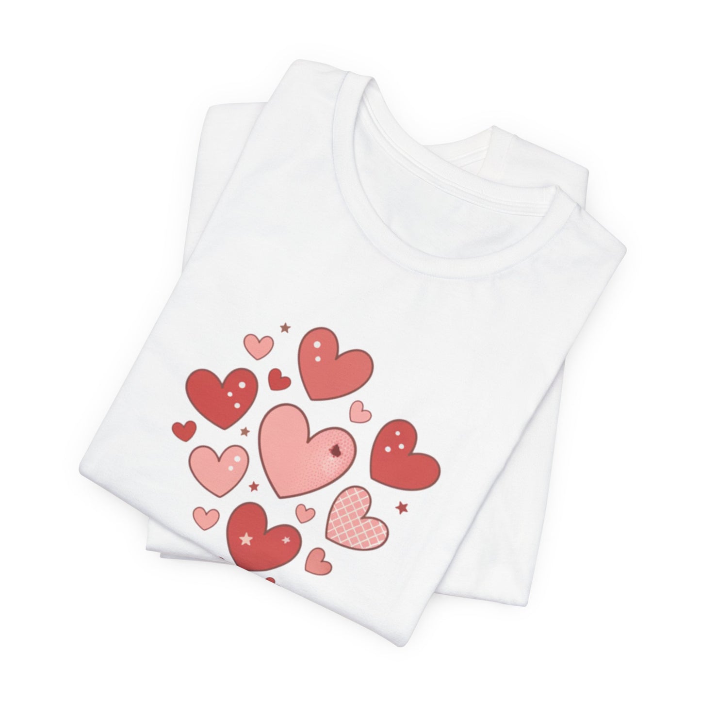 Tiny Heart Cluster Tee | heart pattern shirt, tiny heart design