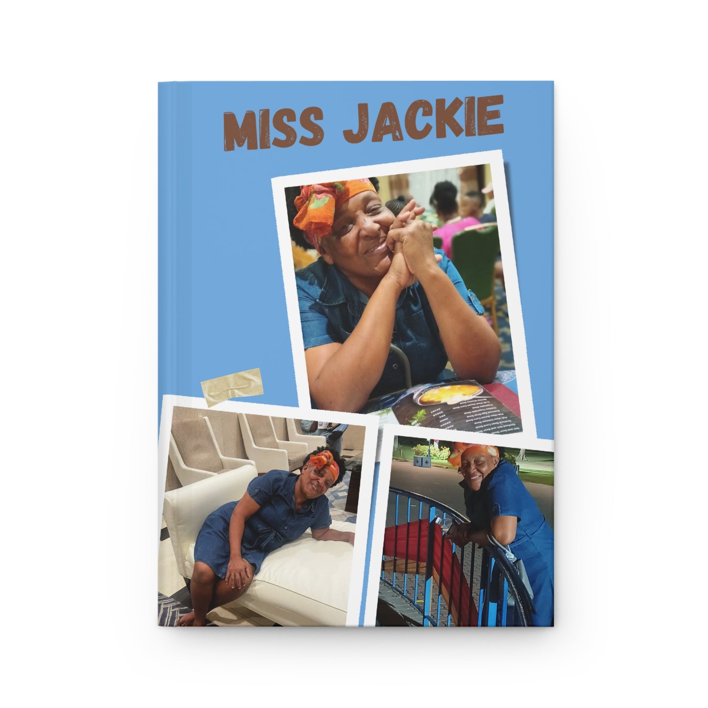 Hardcover Journal — Personalized Memorial Photo Journal with 'Miss Jackie' & Jeremiah 29:11