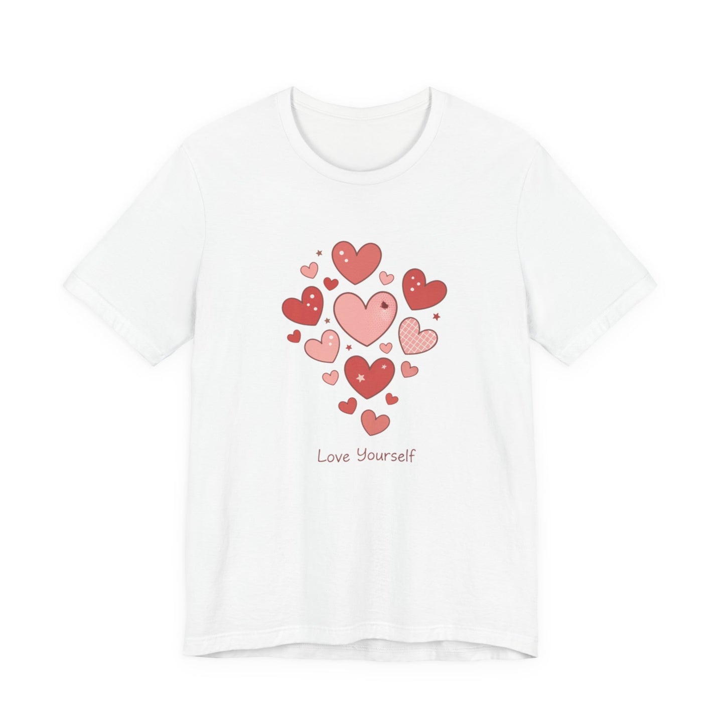 Tiny Heart Cluster Tee | heart pattern shirt, tiny heart design