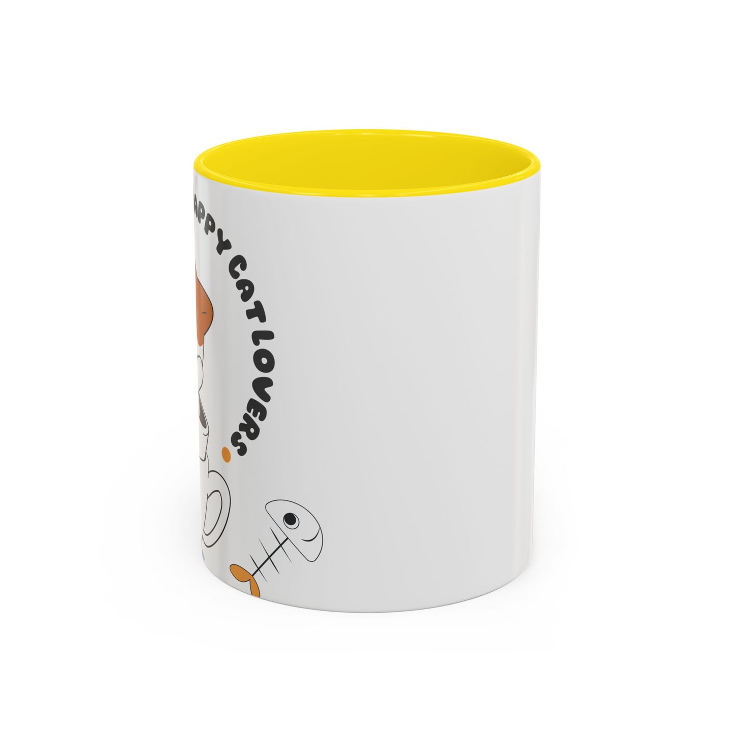 Whimsical Cat Lovers Coffee Mug | Cute Cat Decor, Gift for Pet Owners, Fun Design, Coffee Lover's Gift, Black Accent Mug