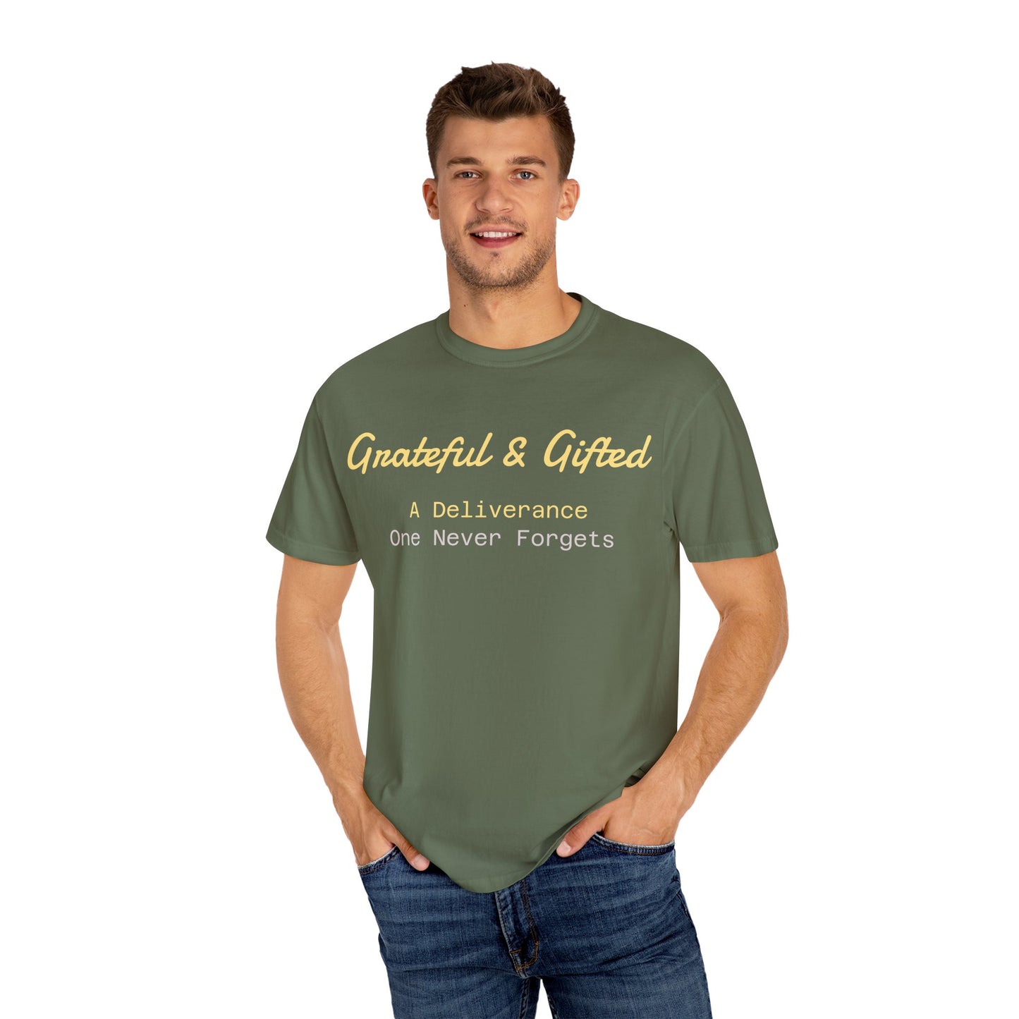 Grateful & Gifted T-Shirt | Perfect for Gratitude Celebrations, Thoughtful Gifts, Everyday Casual Wear, & Unisex Style