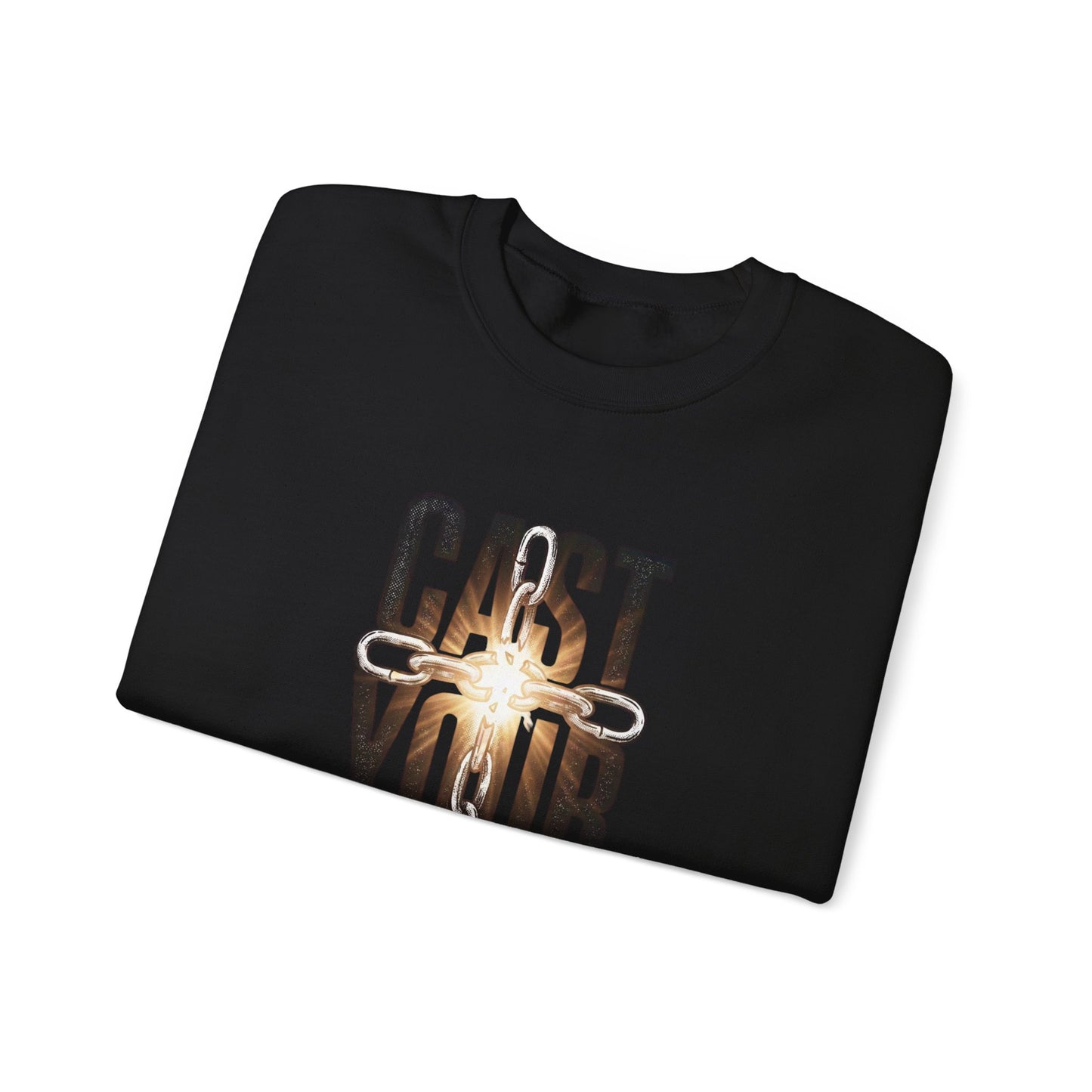 Cast Your Cares Crewneck Sweatshirt | Christian Streetwear, Scripture Graphic