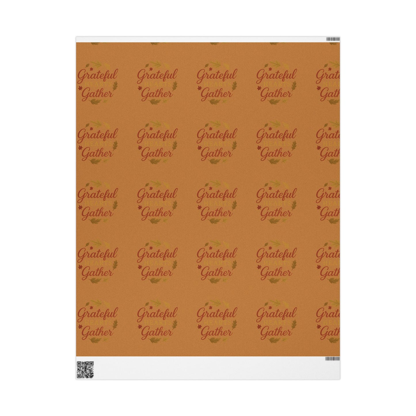 Autumn Gather Wrapping Paper – Grateful Gather Design for Festive Gift Wrapping