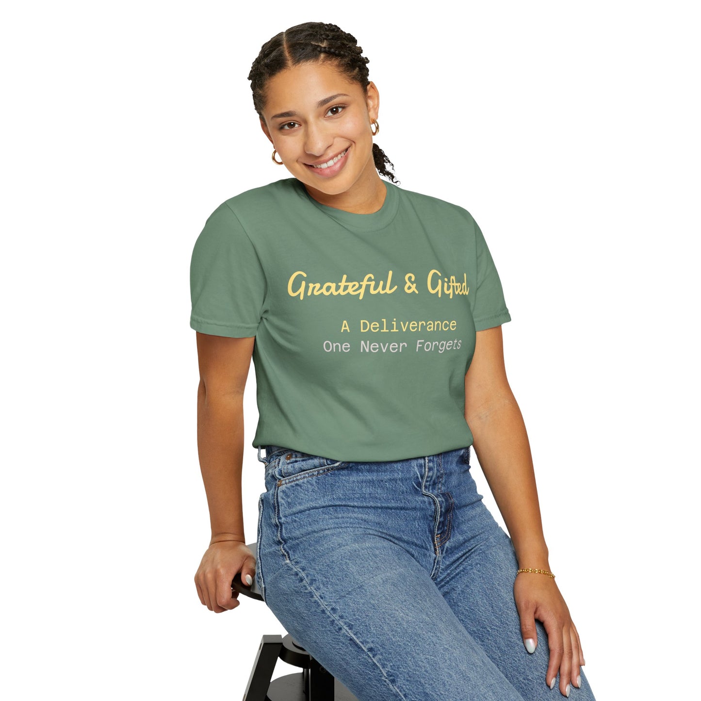 Grateful & Gifted T-Shirt | Perfect for Gratitude Celebrations, Thoughtful Gifts, Everyday Casual Wear, & Unisex Style