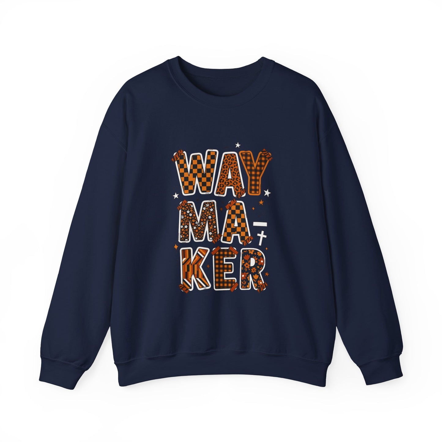 Waymaker Crewneck Sweatshirt | Christian faith sweatshirt, playful mixed-font scripture style