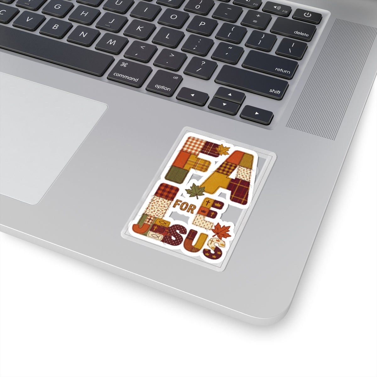Fall Patchwork "Fall for Jesus" Sticker | Thanksgiving, Autumn Leaves