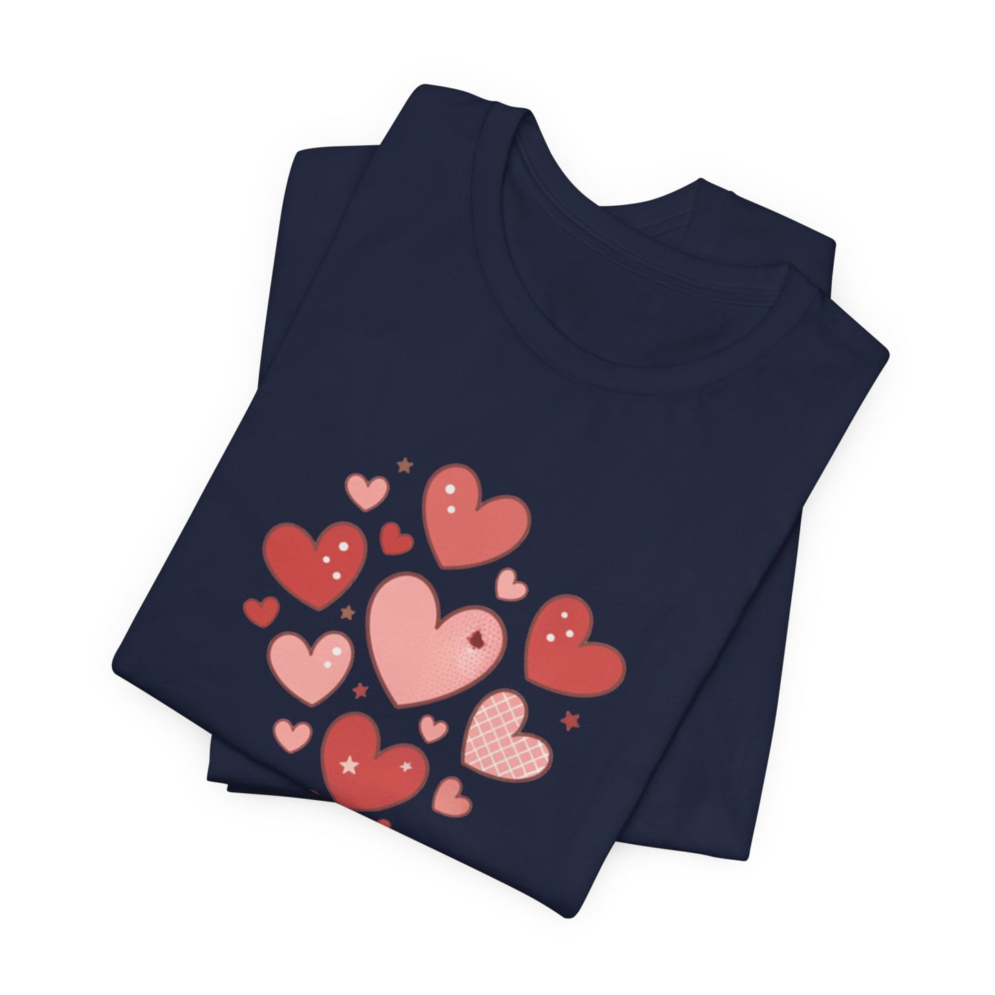 Tiny Heart Cluster Tee | heart pattern shirt, tiny heart design