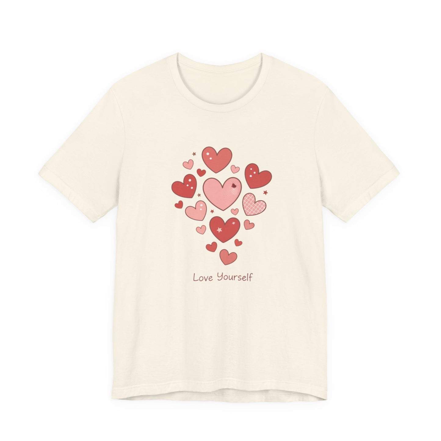 Tiny Heart Cluster Tee | heart pattern shirt, tiny heart design