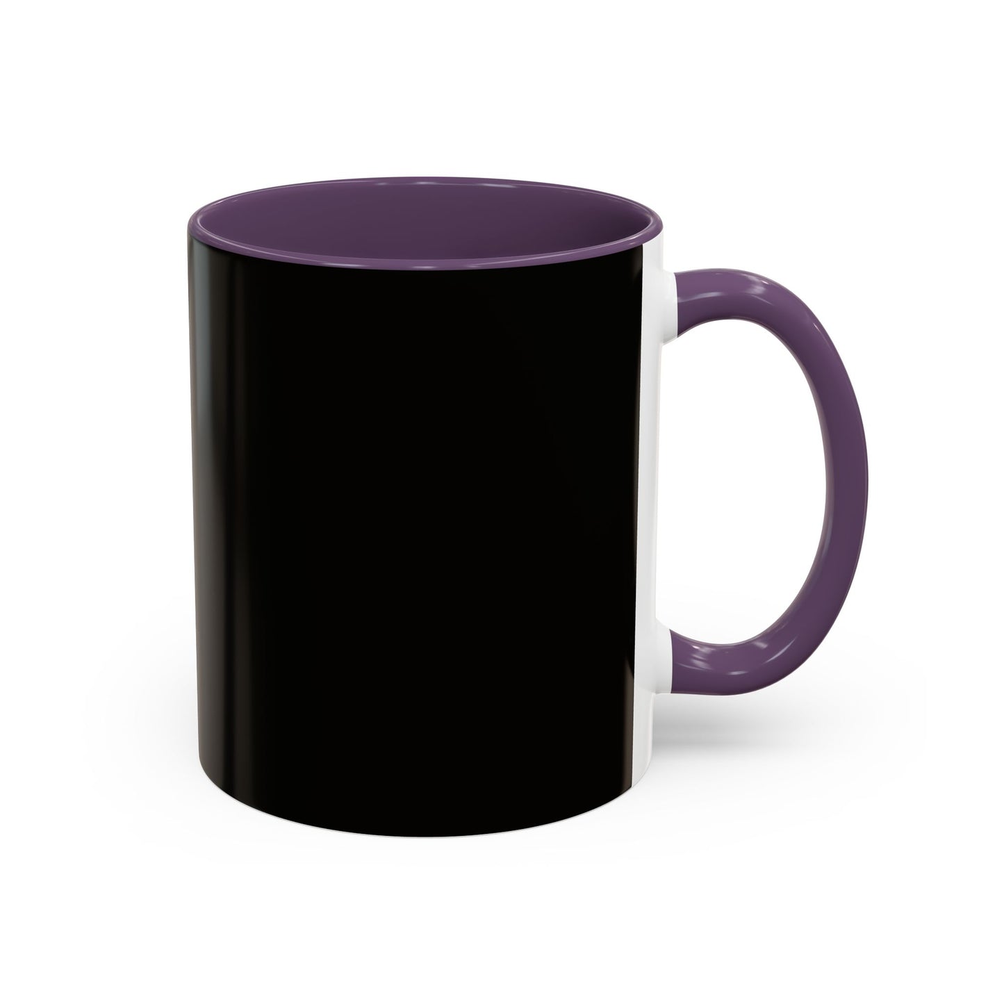 Black Accent Coffee Mug — "Abafamilystore: Faith • Family • Purpose" Gold Logo