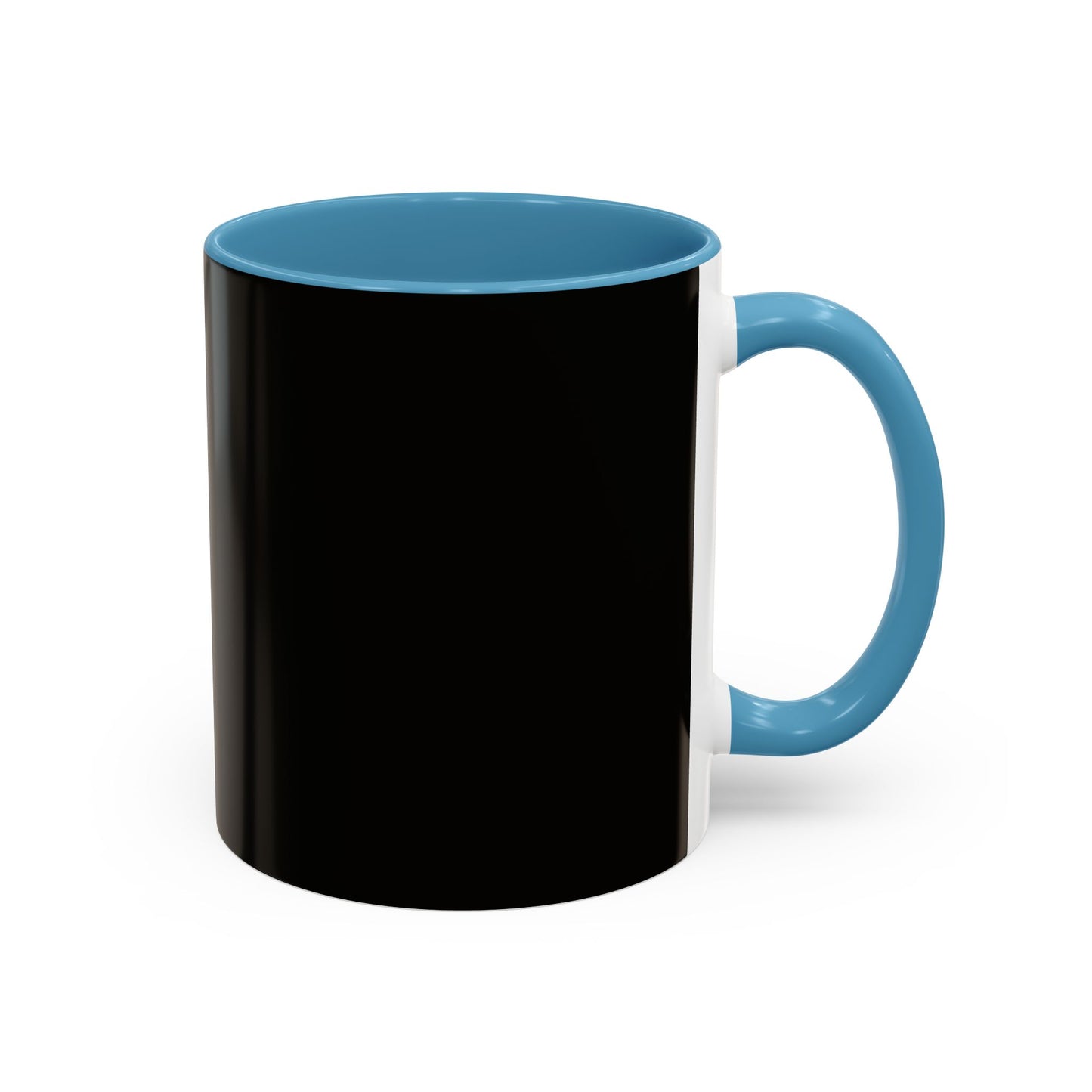 Black Accent Coffee Mug — "Abafamilystore: Faith • Family • Purpose" Gold Logo