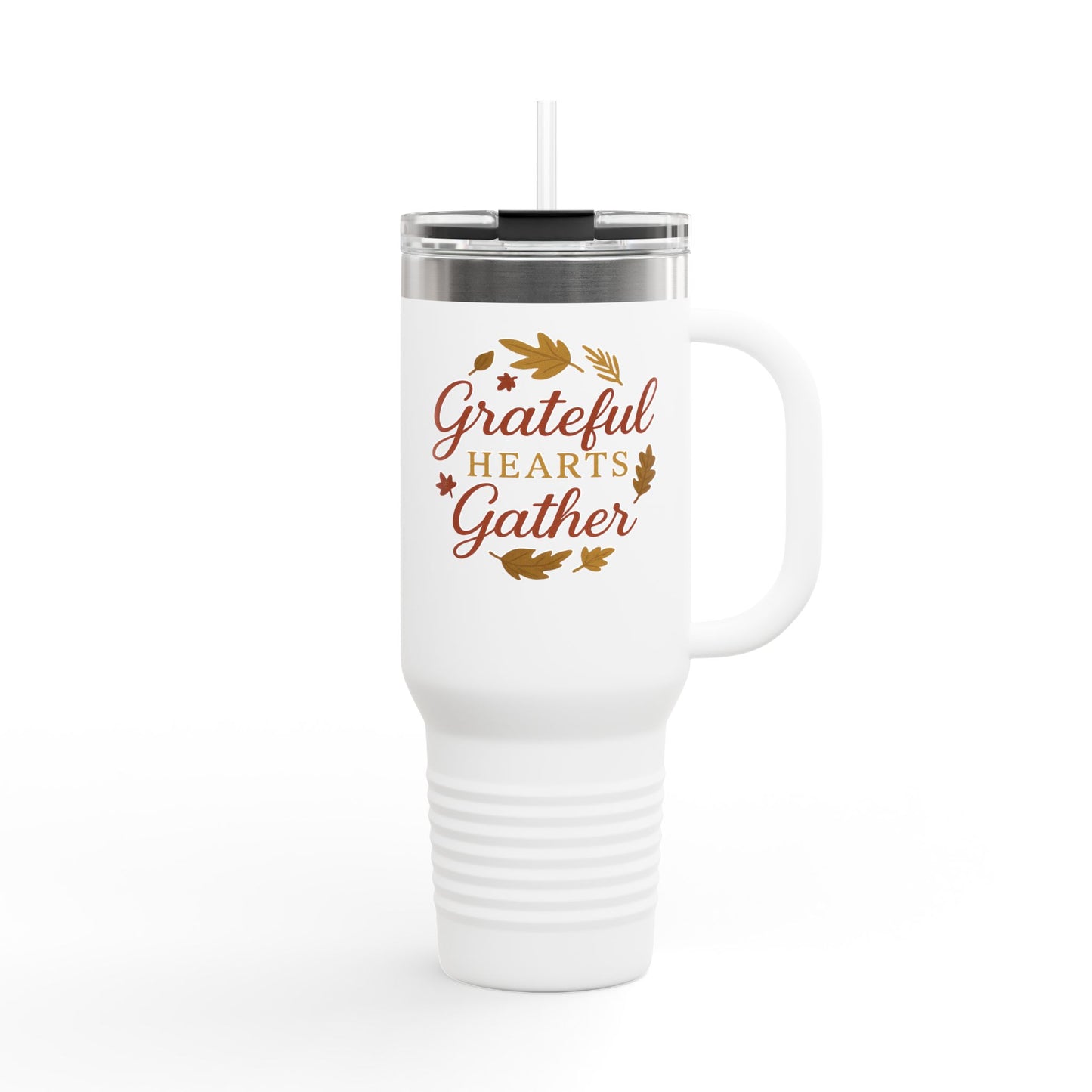 Grateful Hearts Gather 40oz Insulated Travel Mug