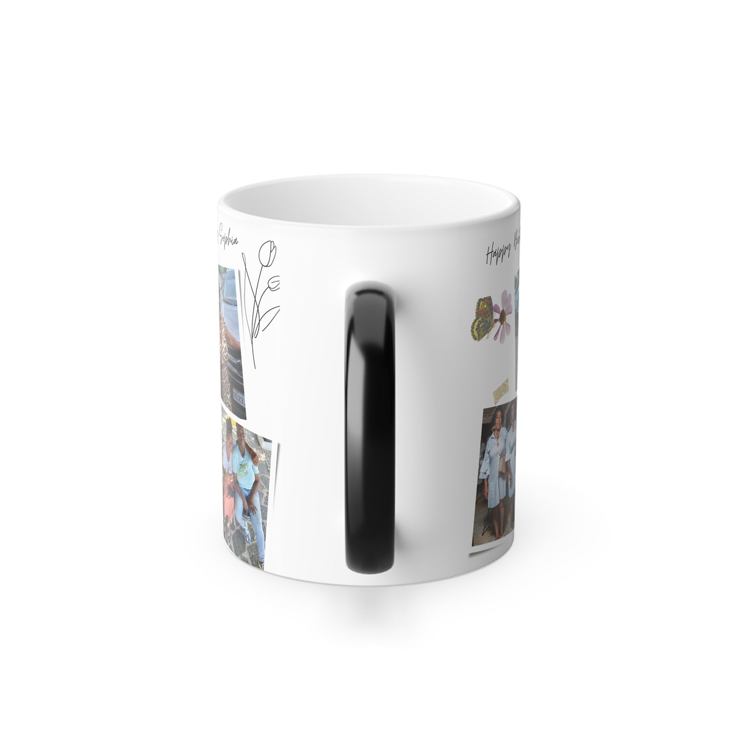 Color Morphing Mug for Celebrations, Personalized Gift for Birthdays, Heat Sensitive Cup, Custom Photo Mug, Unique Drinkware