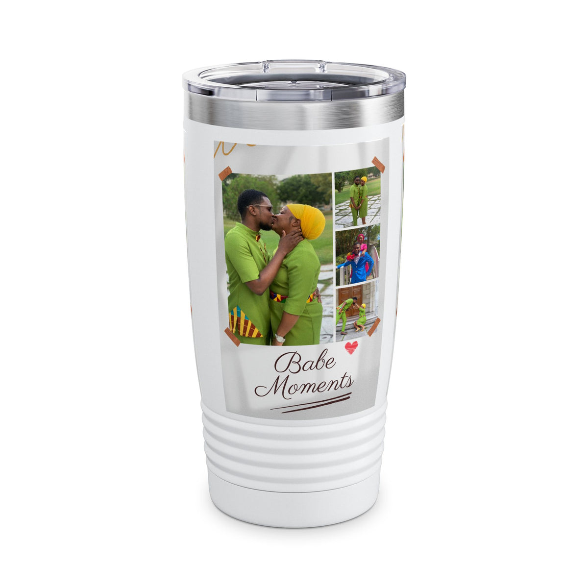 Personalized Family Photo Tumbler - 20oz Insulated Travel Mug