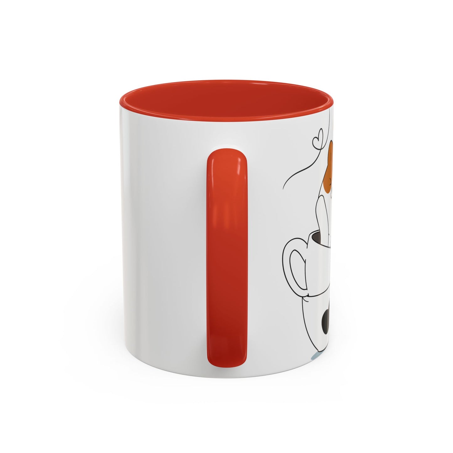 Whimsical Cat Lovers Coffee Mug | Cute Cat Decor, Gift for Pet Owners, Fun Design, Coffee Lover's Gift, Black Accent Mug