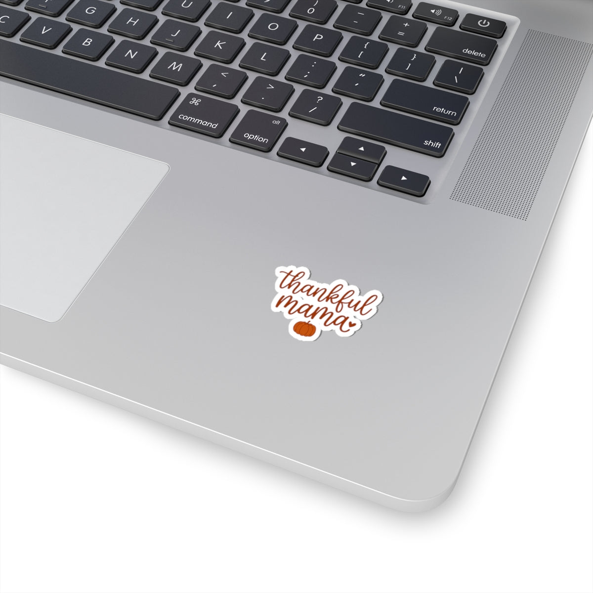 Thankful Mama Pumpkin Sticker | Thanksgiving, Fall Harvest Die-Cut