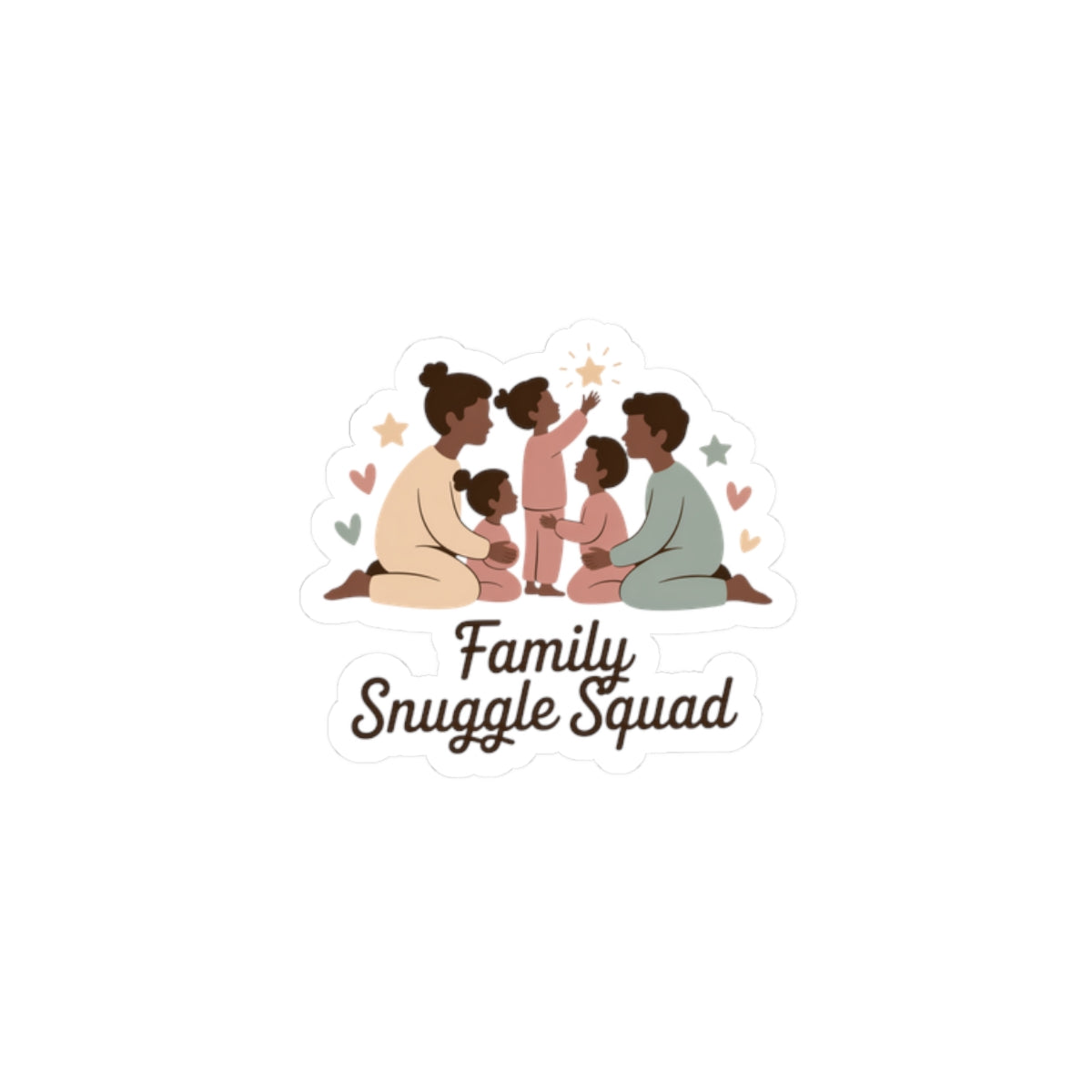 Family Snuggle Squad Sticker | Matching Family Sets, Coordinated PJs