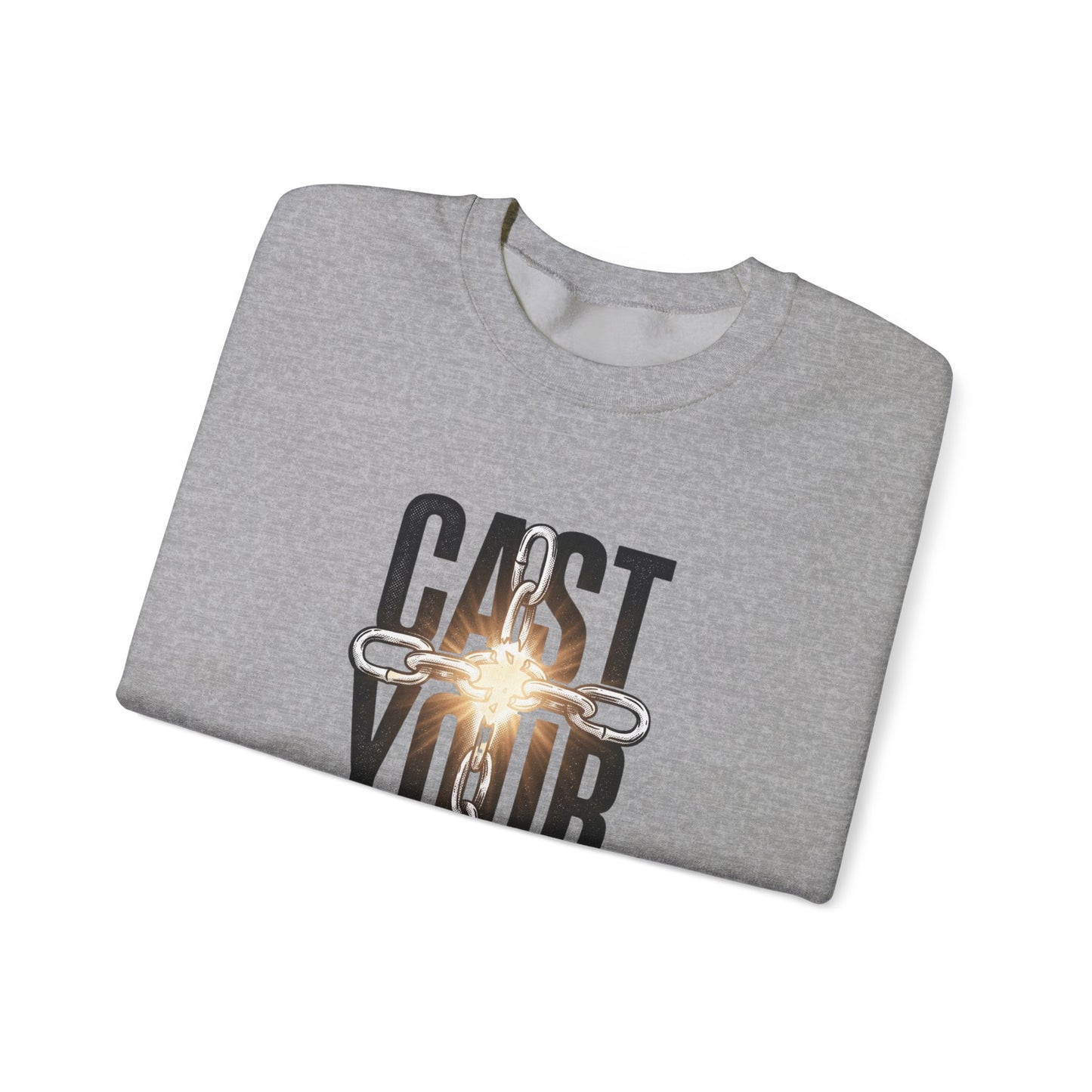 Cast Your Cares Sweatshirt | Christian Streetwear, Scripture Graphic